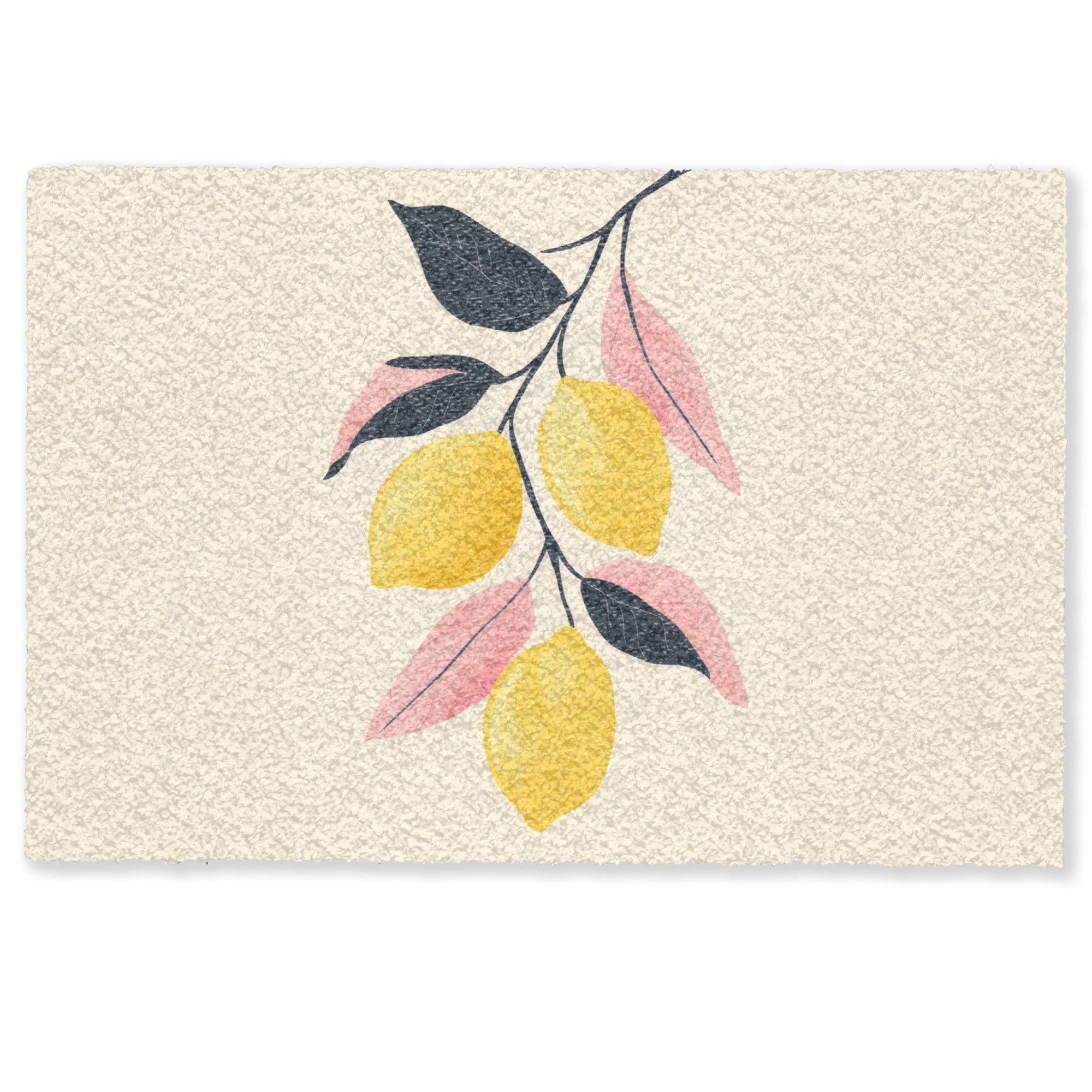 MuchoWow Fußmatte Zitronen - Leuchtend gelb günstig online kaufen