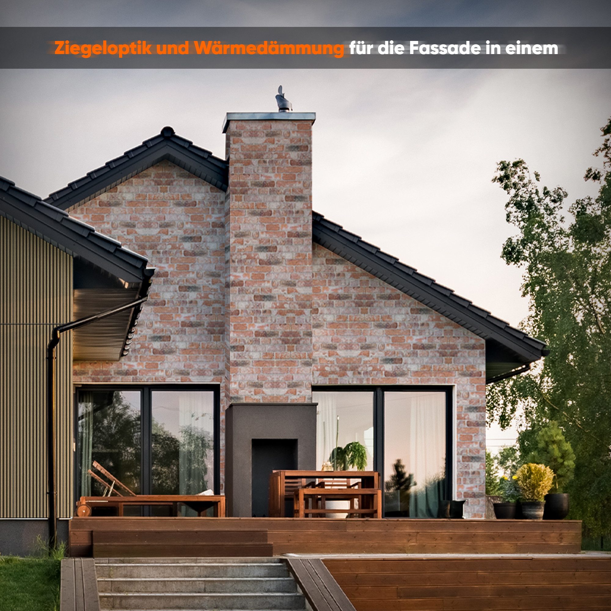 IZODEKOR 3D Wandpaneel EPS Styropor Wandverkleidung in Steinoptik – für Innen & Außen, BxL: 50x100 cm, 0,50 qm, (1er- oder 10er-Set, optional mit 4 Montageklebe – Bild 5 von 5