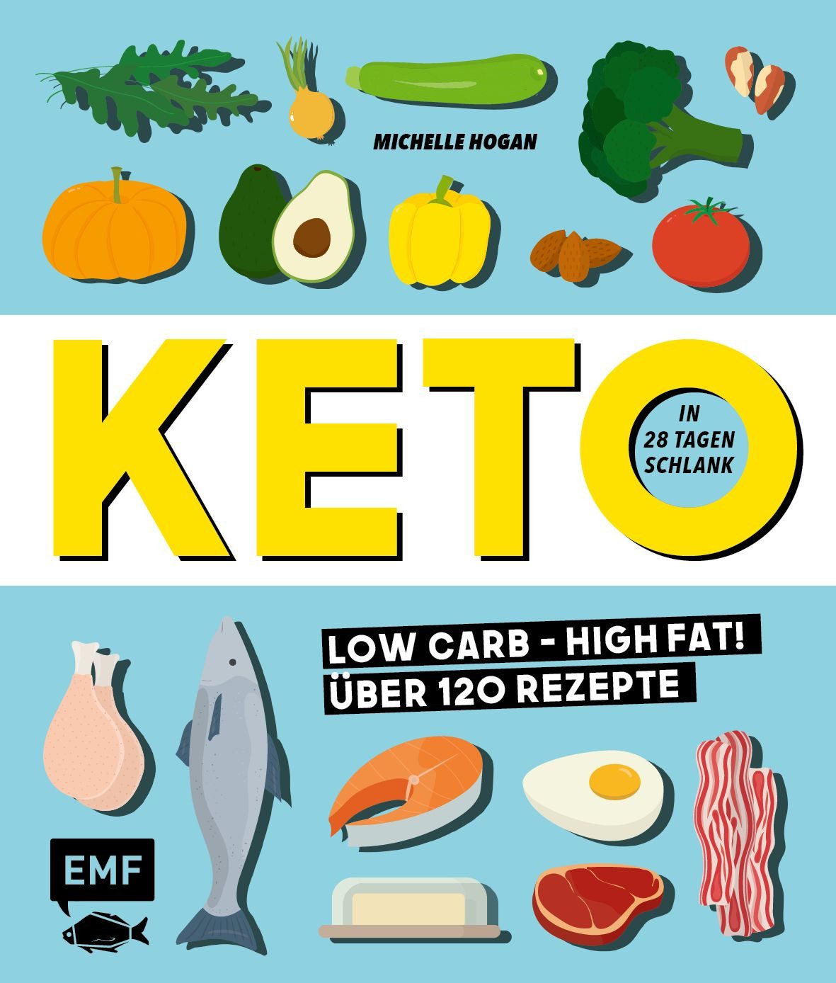 Ratgeber Keto – In 28 Tagen schlank Low Carb High Fat! Über 120 Rezepte Michelle Hogan