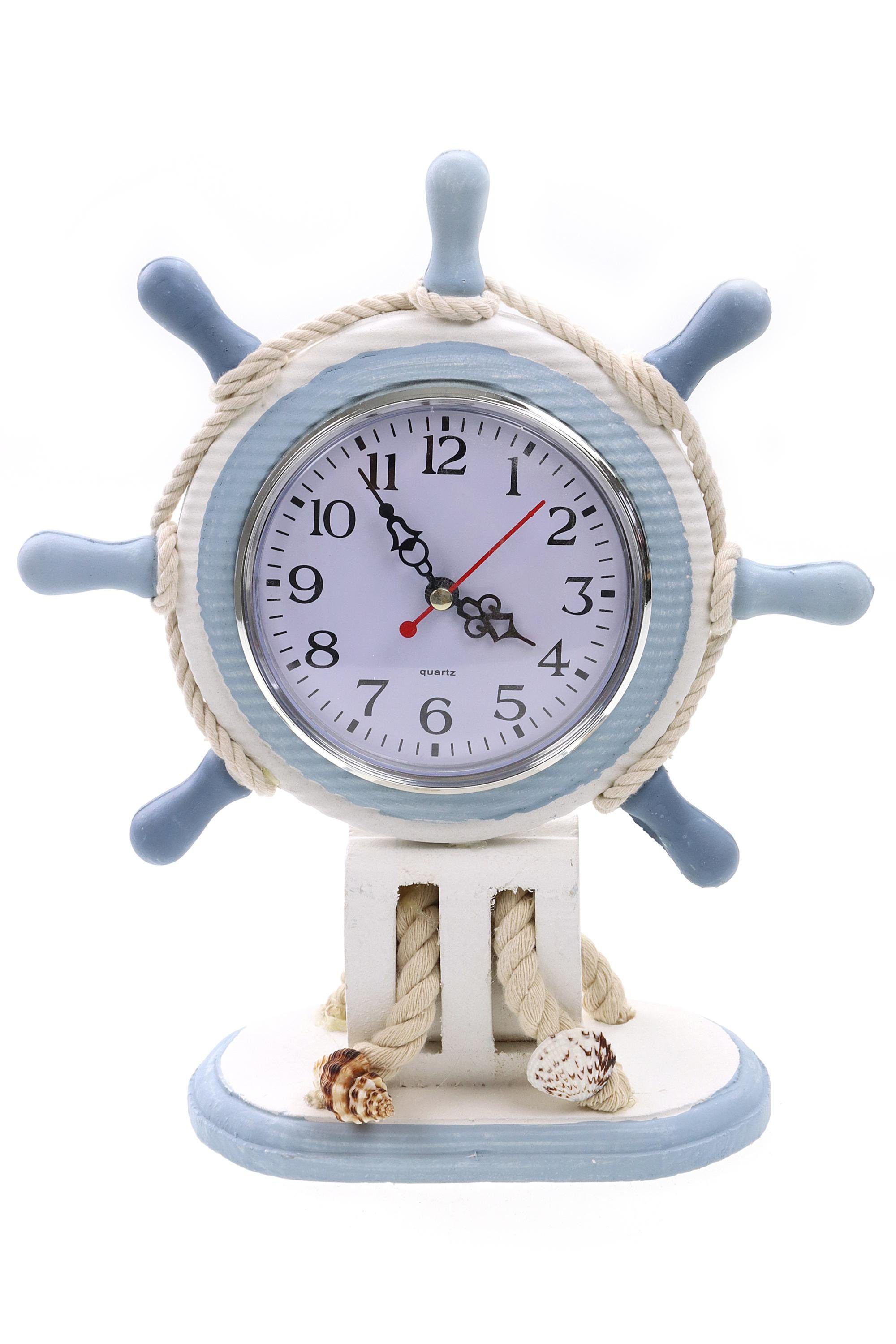 ELLUG Dekoobjekt Maritime Standuhr als Steuerrad günstig online kaufen