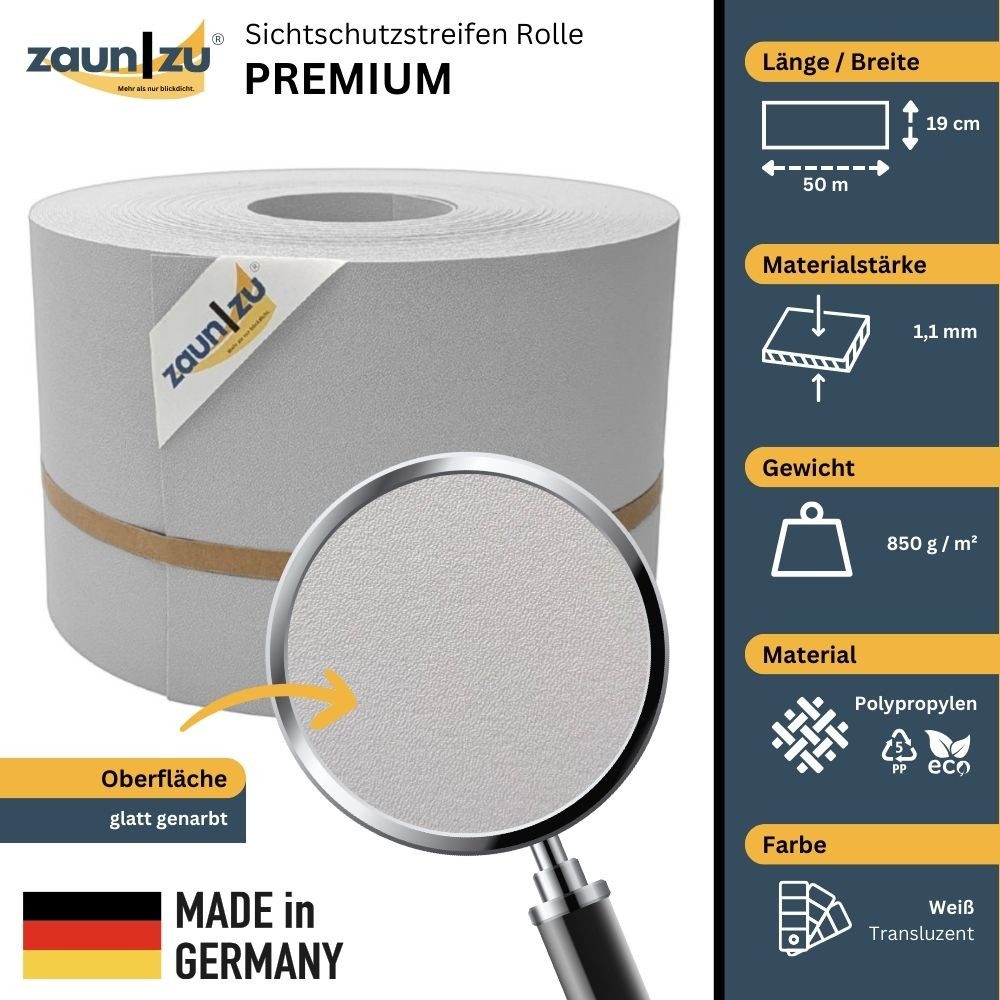 zaunzu Sichtschutzstreifen Premium für Doppelstabmatten Zaunblende günstig online kaufen