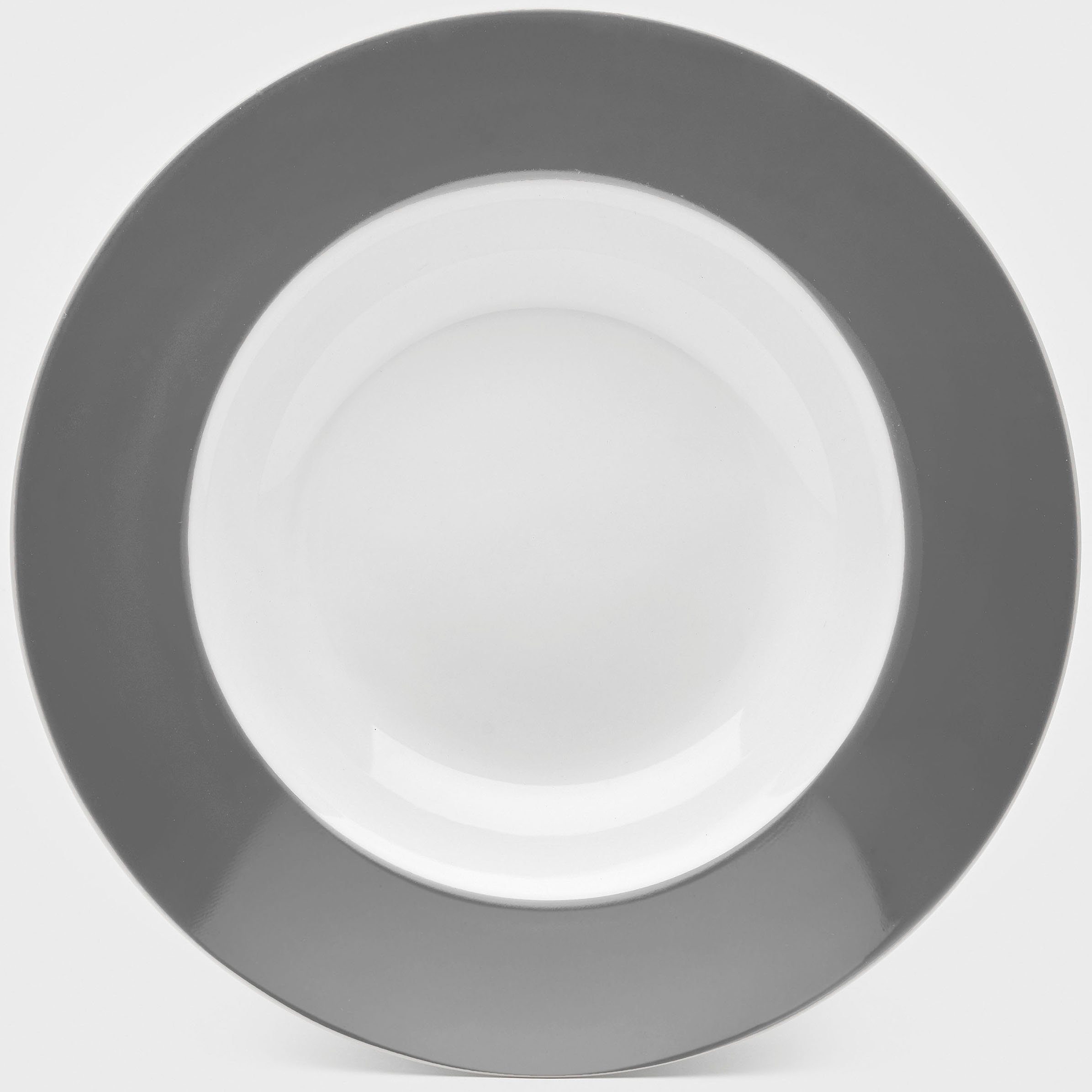 van Well Suppenteller Teller Set, Vario, (6 St), Porzellan, spülmaschinen- und mikrowellengeeignet, Ø 21,5 cm