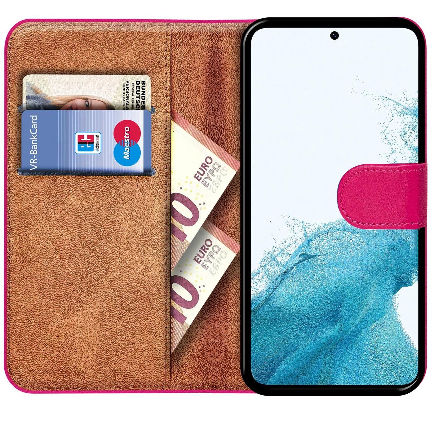 CoolGadget Handyhülle Wallet Klapp Tasche Book Case für Samsung Galaxy S23 6,1 Zoll, Hülle Klapphülle Flip Cover Etui Schutzhülle