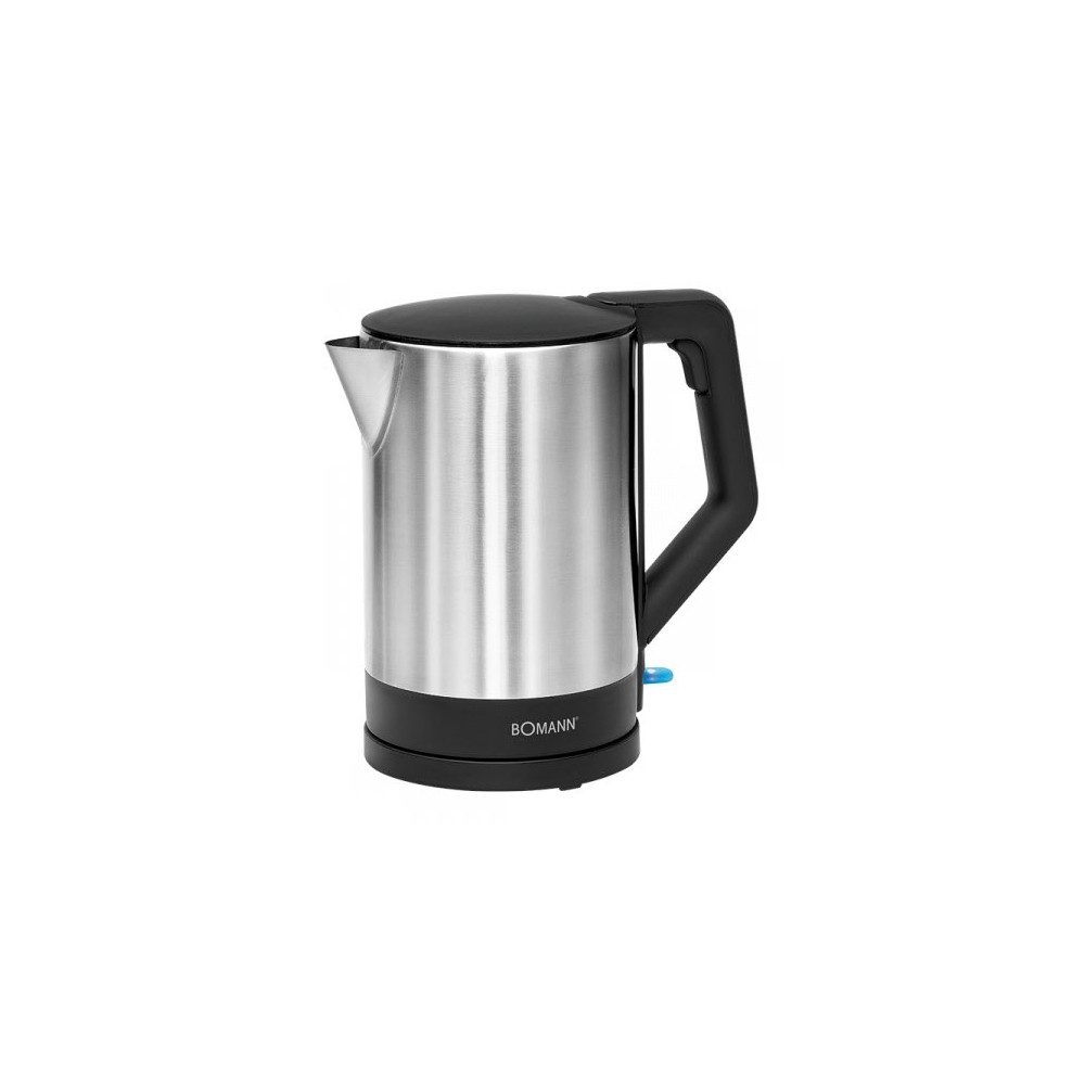 BOMANN Wasserkocher Bomann WKS 3002 CB Wasserkocher schwarz/edelstahl, 1.5 l, 2200 W, Trockengehschutz