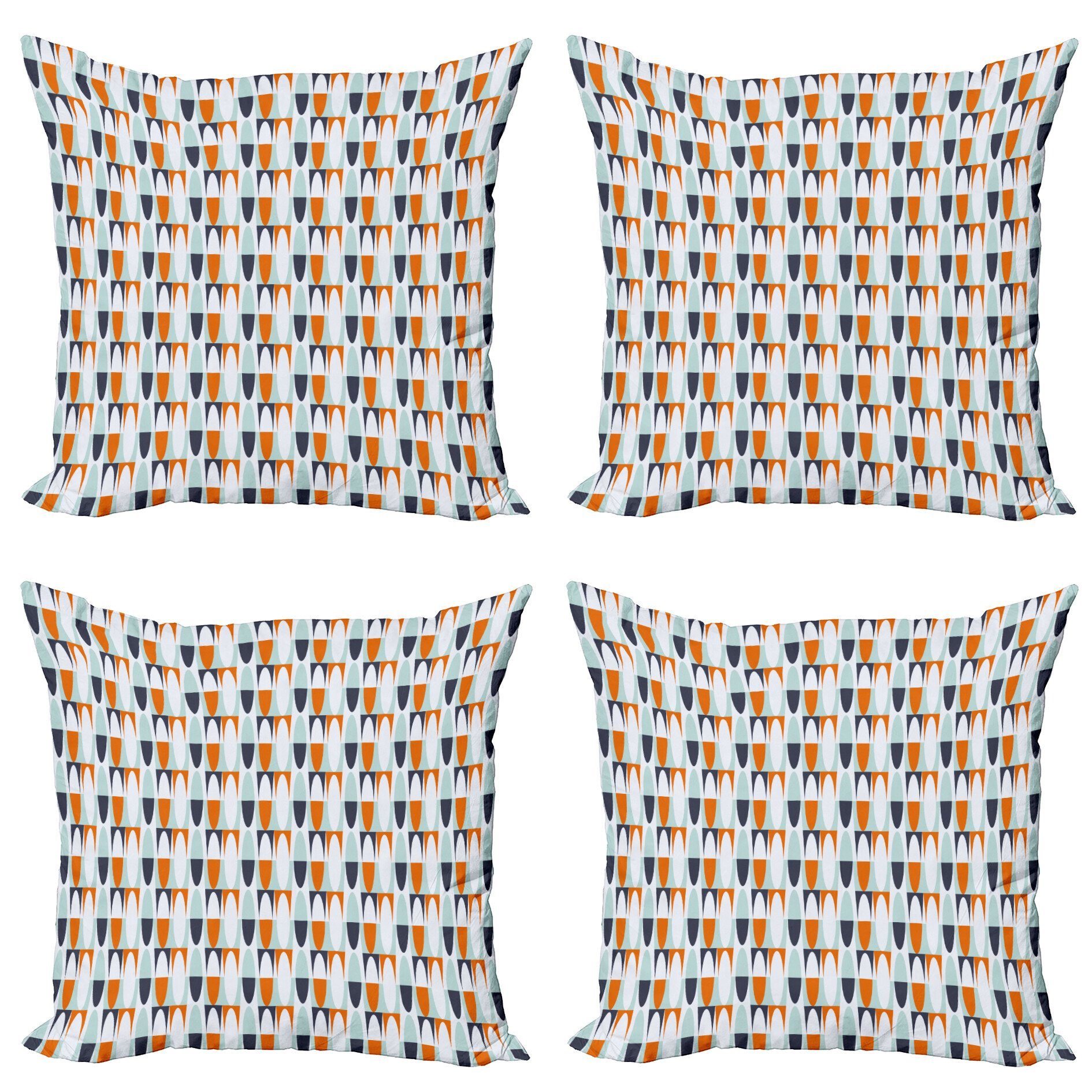 Kissenbezüge Modern Doppelseitiger (4 Formen Accent Lange Runde Bicolor Digitaldruck, Abakuhaus Stück), Abstrakt