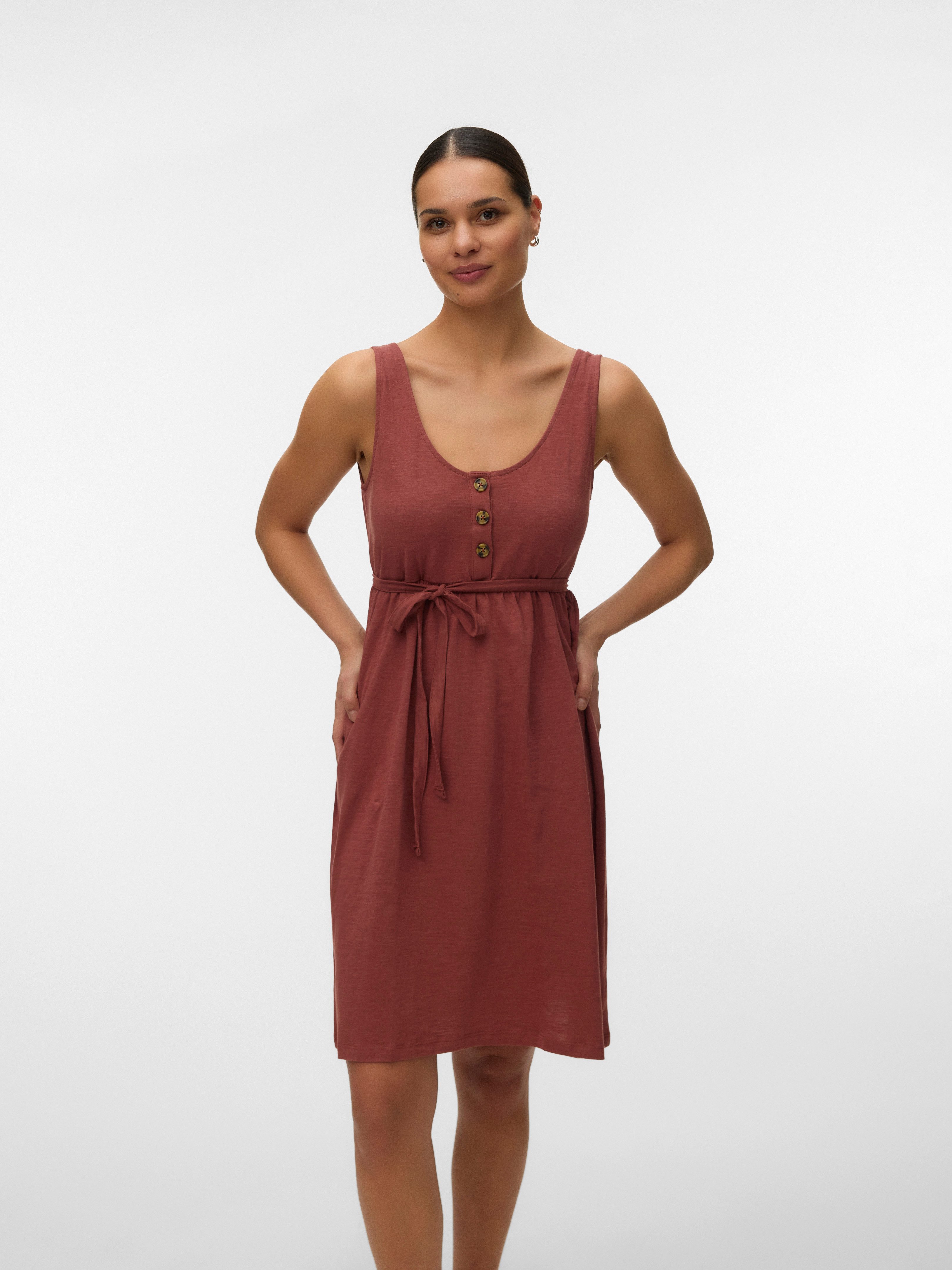 Mamalicious Umstandskleid MLEVI LIA SL JRS ABK DRESS 2F NOOS Baumwolle, regular fit