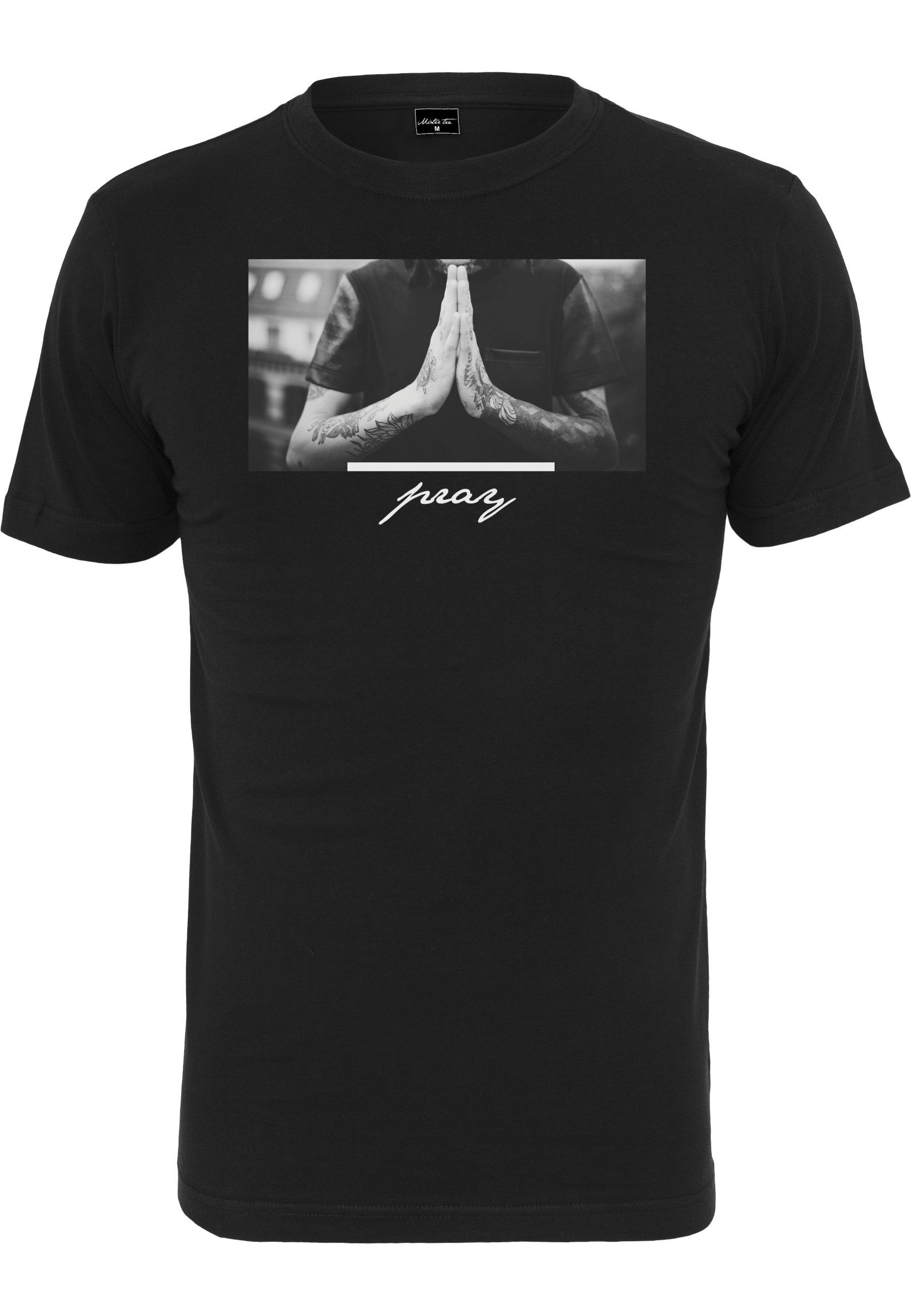 Kurzarmshirt MisterTee Damen Ladies Pray Tee