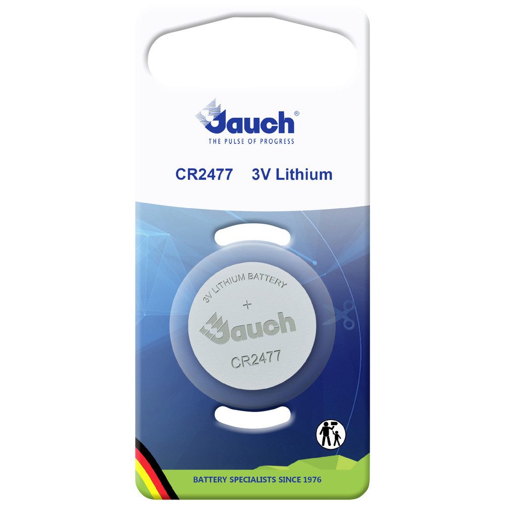 Jauch Quartz Jauch Quartz Knopfzelle CR 2477 3 V 1 St. 1000 mAh Lithium Knopfzelle, (3.00 V)
