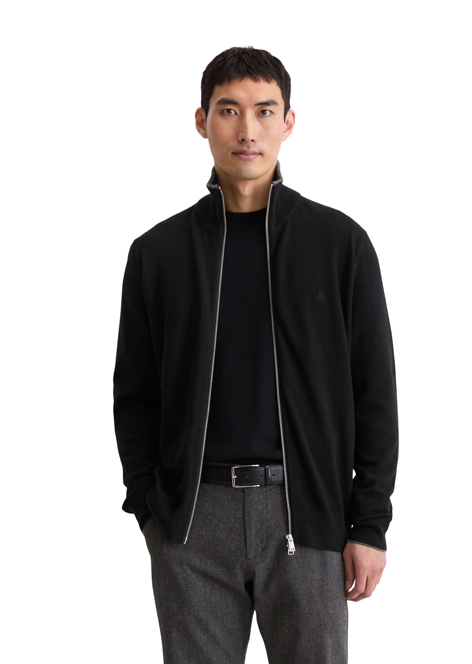 Marc O'Polo Cardigan aus Bio-Baumwoll-Schurwoll-Mix günstig online kaufen