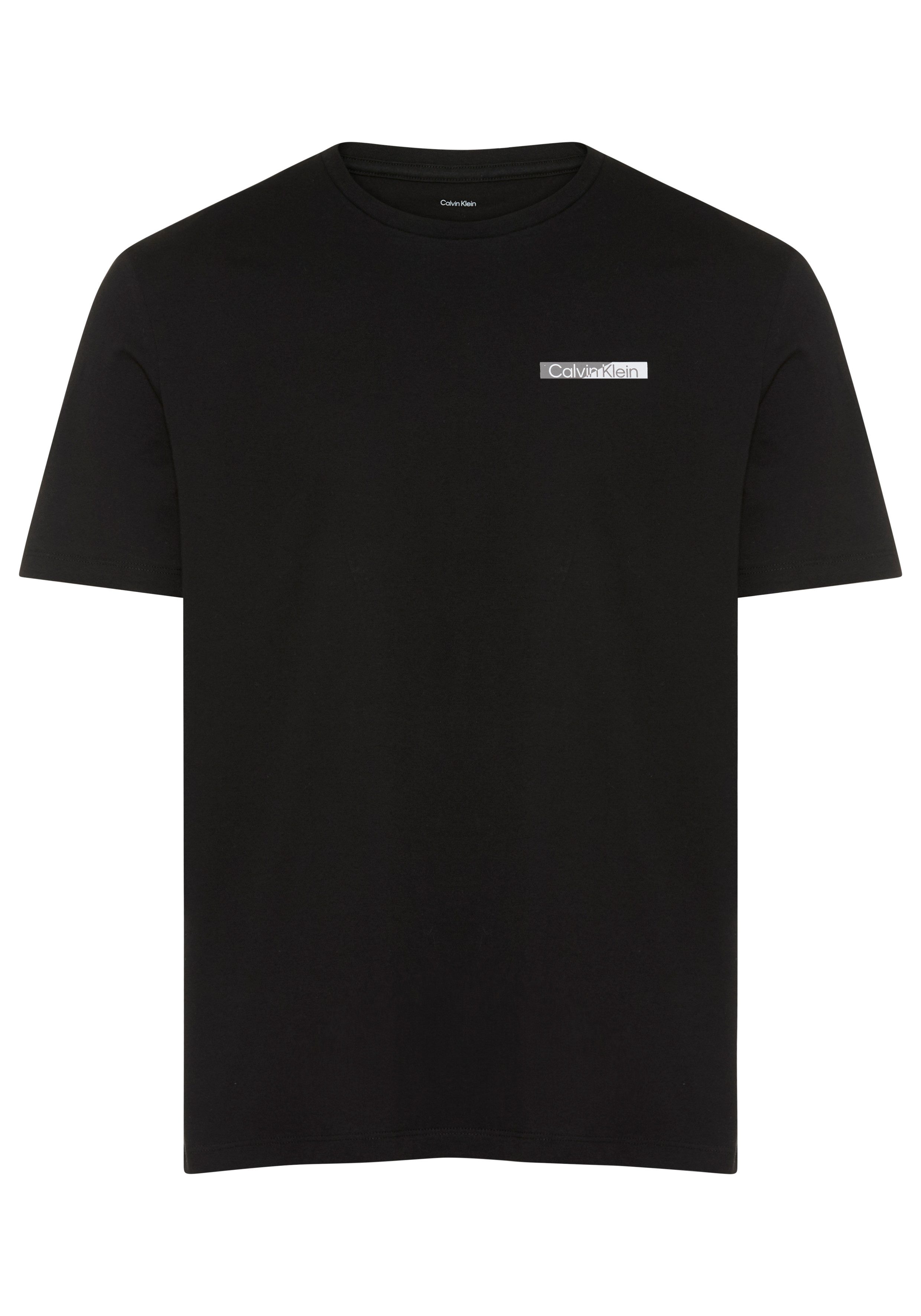 Calvin Klein T-Shirt reine Baumwolle, Regular Fit, Brust- und Rückendruck