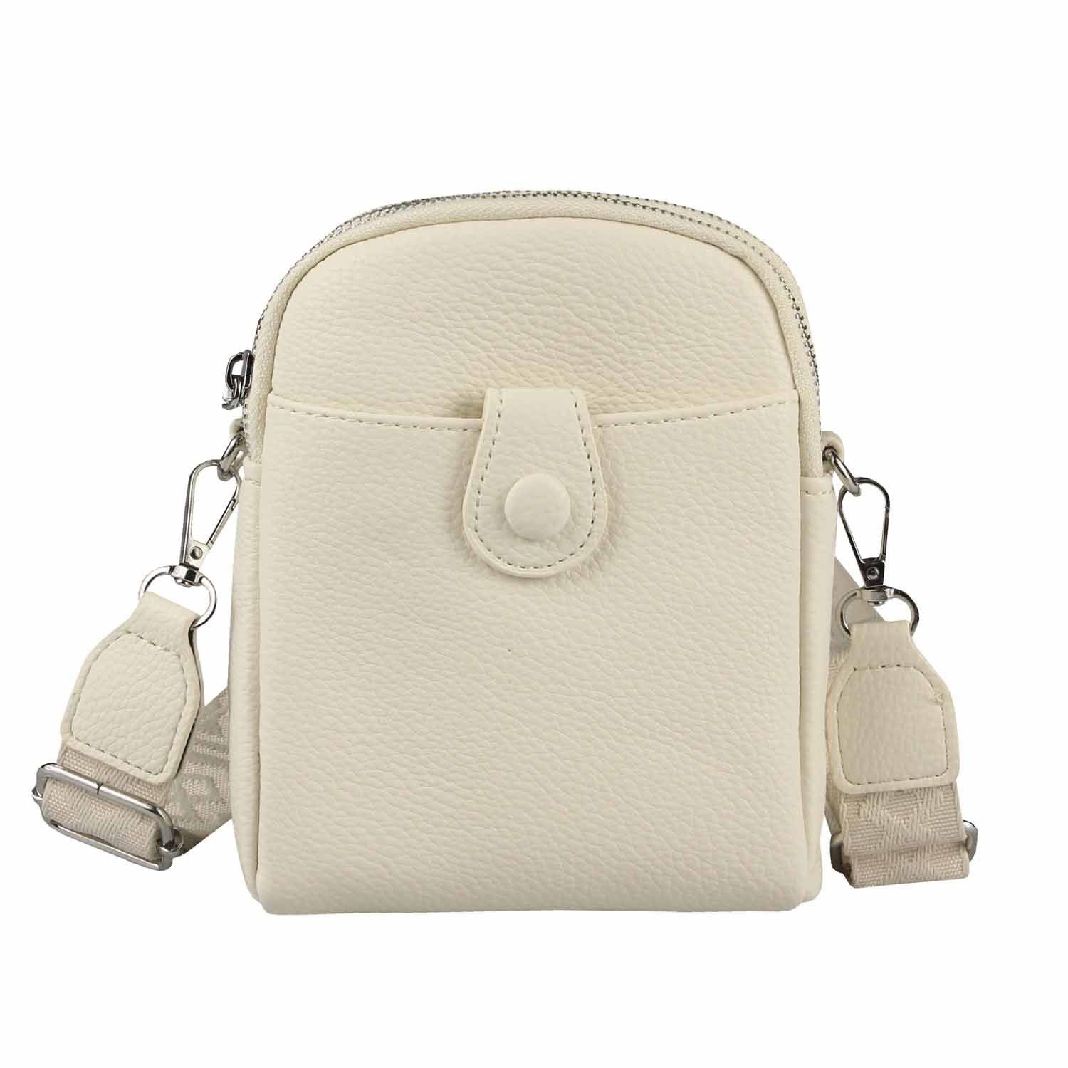 ITALYSHOP24 Schultertasche Damen Tasche Minibag Umhängetasche Geldbörse Handytasche Crossover, Brusttasche Bodybag Crossbody Hüfttasche Clutch leicht Gewicht