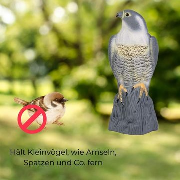 GarPet Vogel-Schreck Vogelschreck Falke stehend Taubenschreck Vogel Abwehr Vogelscheuche