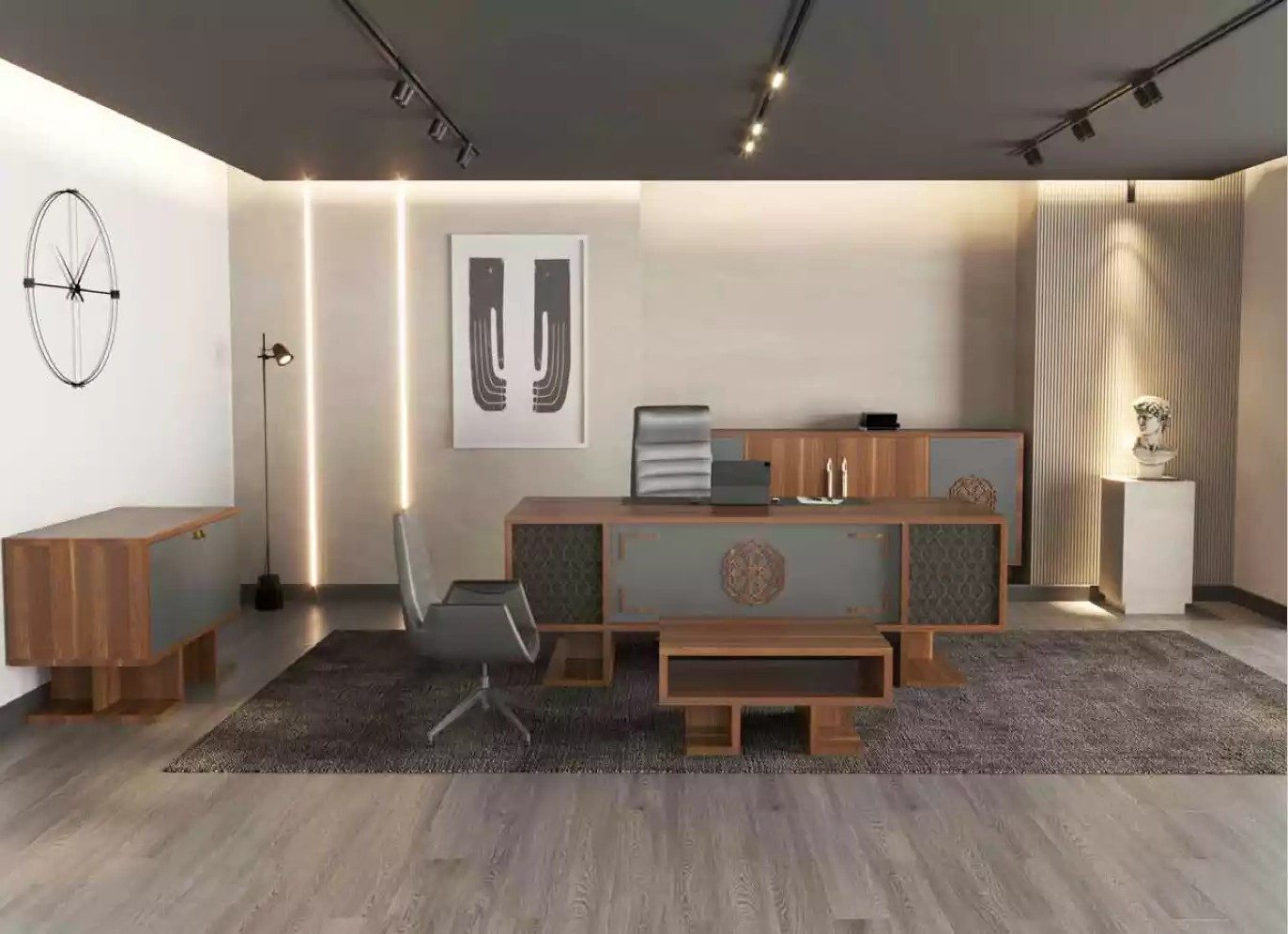 Xlmoebel Sideboard Bürokommode Designermöbel Schrank für luxuriöse Einrichtung, Made in Europa