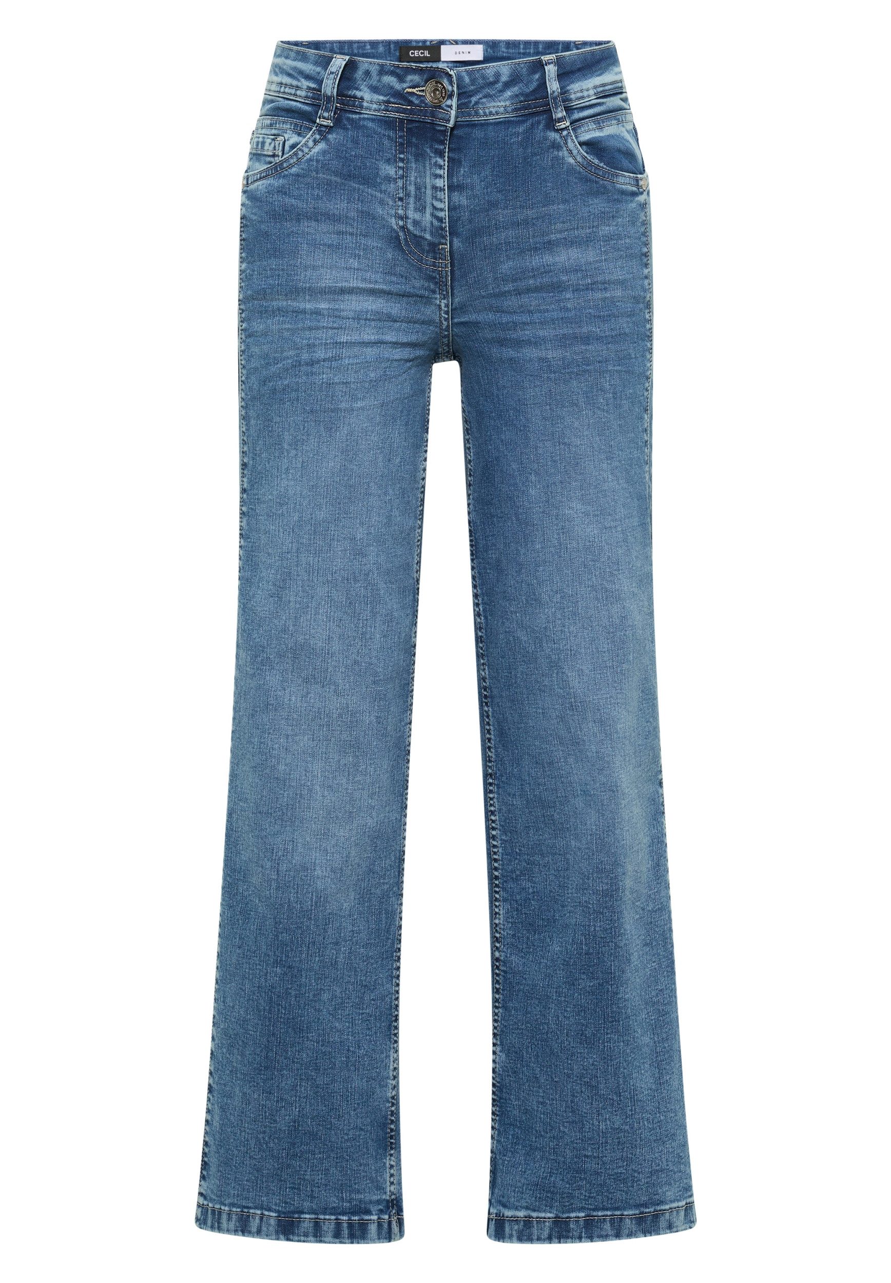 Stoffhose Style Toronto WIDE Light Blue