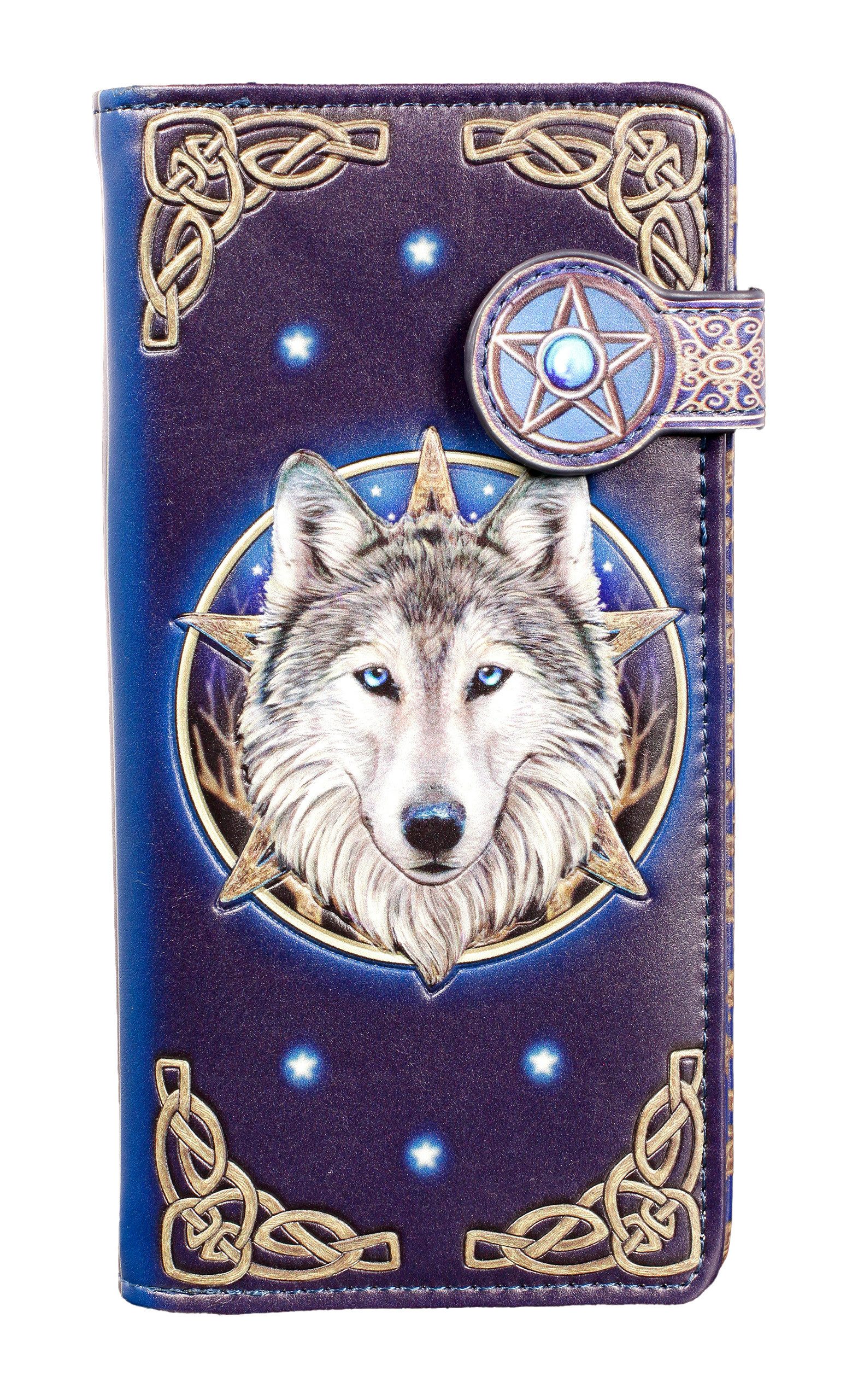Figuren Shop GmbH Geldbörse Geldbörse mit Wolf - The Wild One - Lisa Parker - Fantasy Tier Motiv