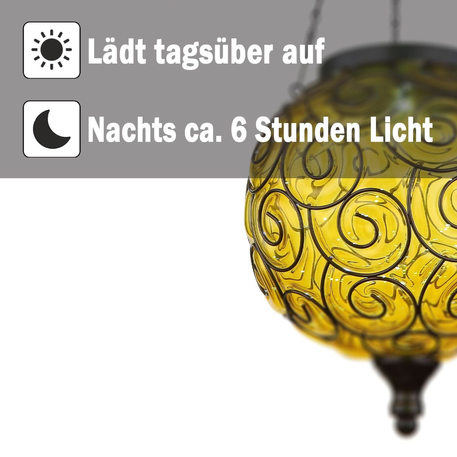 Solarlampe Set Kugel Solarleuchte Garten 20cm Solarleuchte Außenleuchte LED Außen 2er bmf-versand