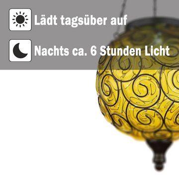 bmf-versand LED Solarleuchte Solarleuchte Garten Kugel 2er Set 20cm Solarlampe Außen Außenleuchte