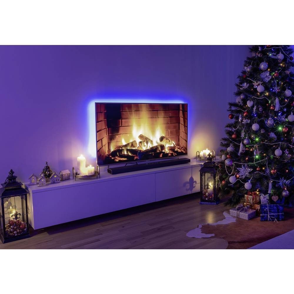 Sygonix LED Stripe LED-Streifen-Komplettset mit USB-Anschluss SY-5225288, kürzbar, selbstklebend, mit Fernbedienung