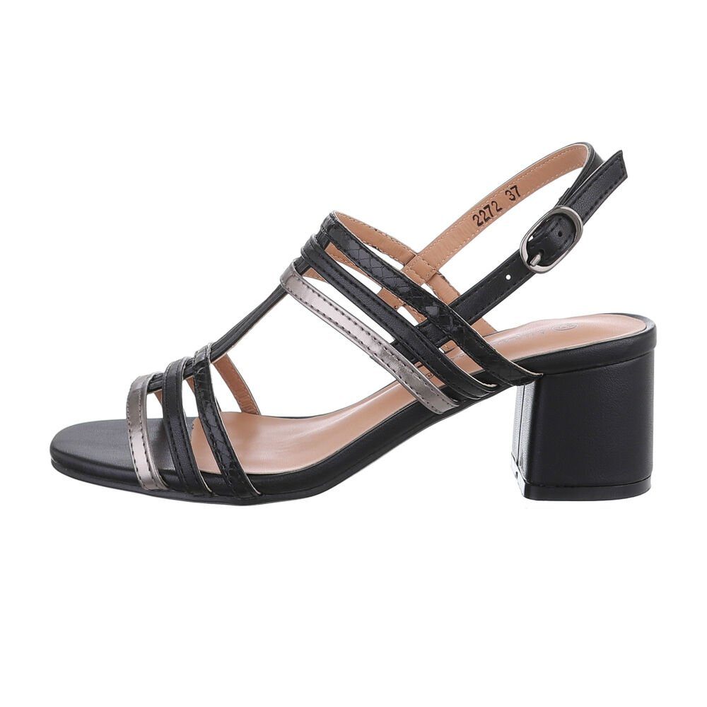 Ital-Design Damen Freizeit Sandalette Blockabsatz Sandalen günstig online kaufen