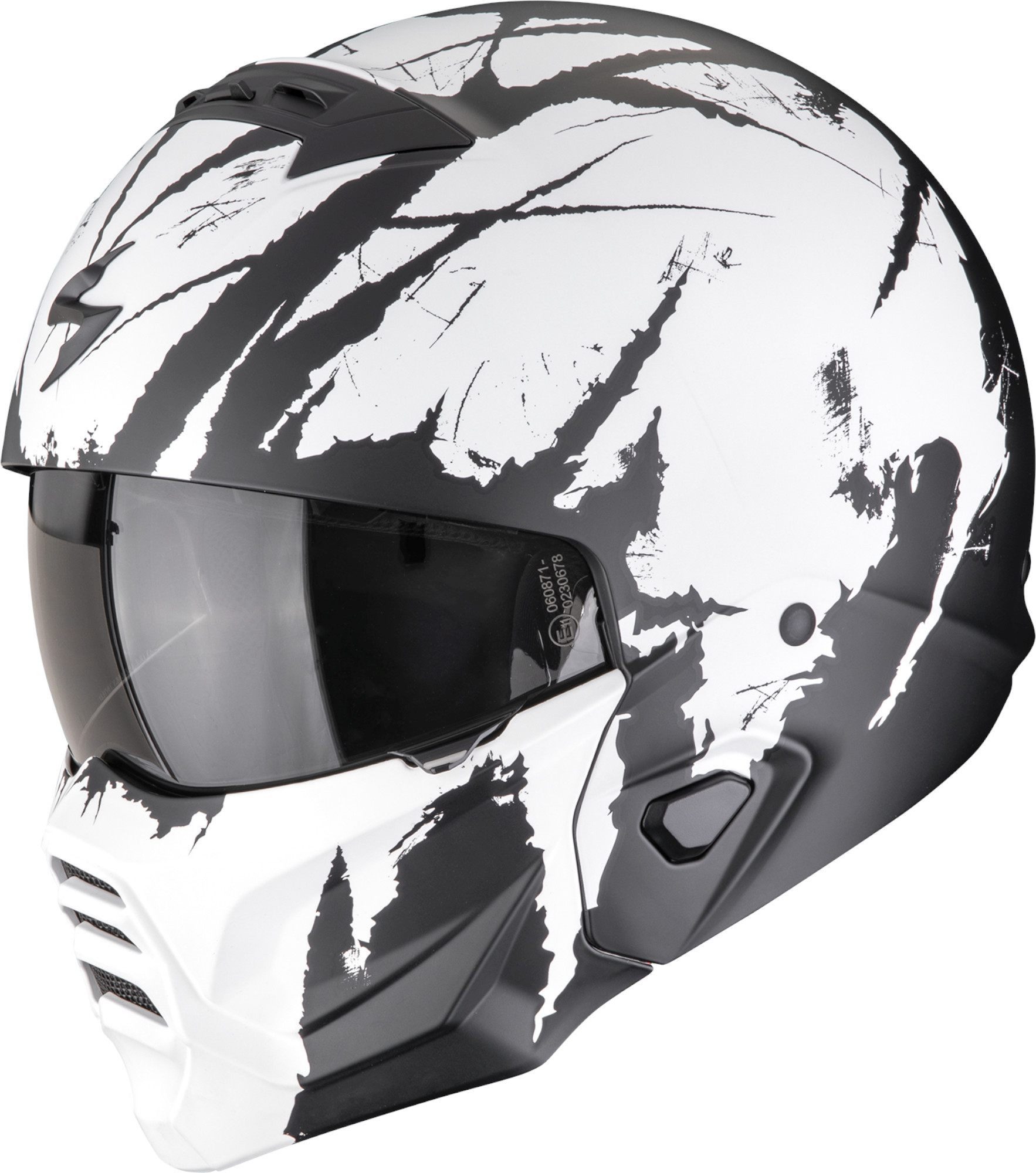Scorpion Exo Motorradhelm EXO Combat II Marauder Jethelm, Vorbereitet Für Kommunikationssystem,geeignet Brillenträger,integ