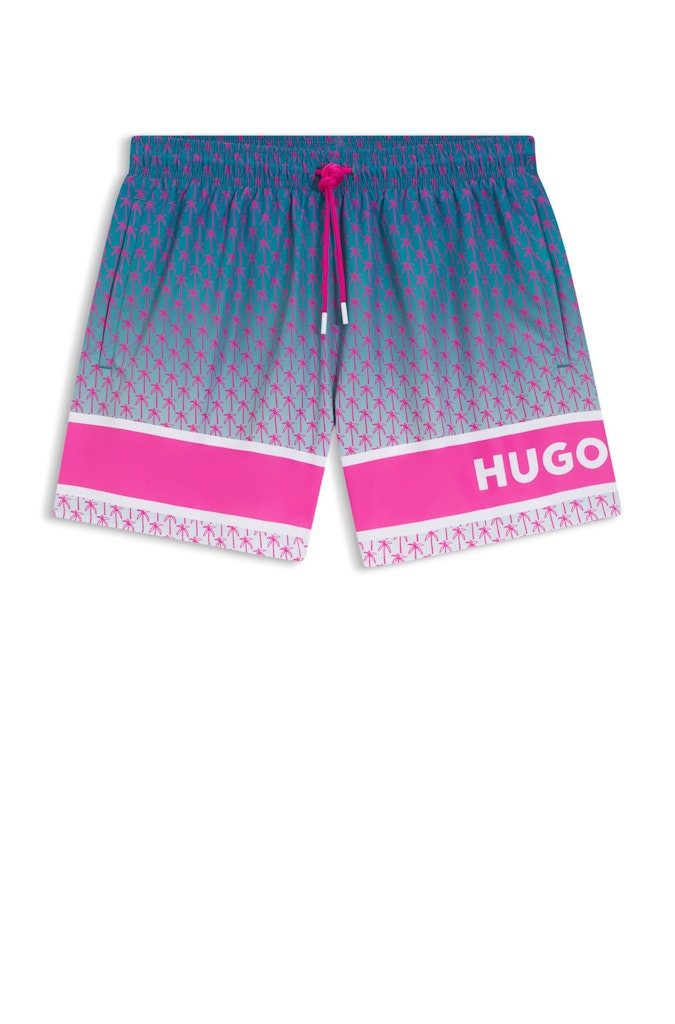 HUGO Badehose PALMS_SWIM_SHORTS 10259586 01