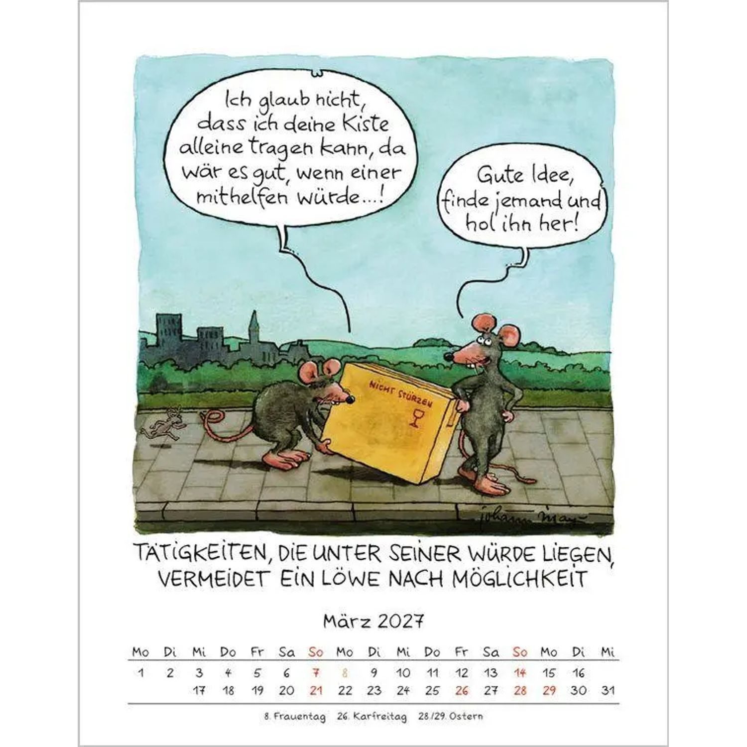 Korsch Verlag Wandkalender Löwe 2027 – Bild 4 von 5