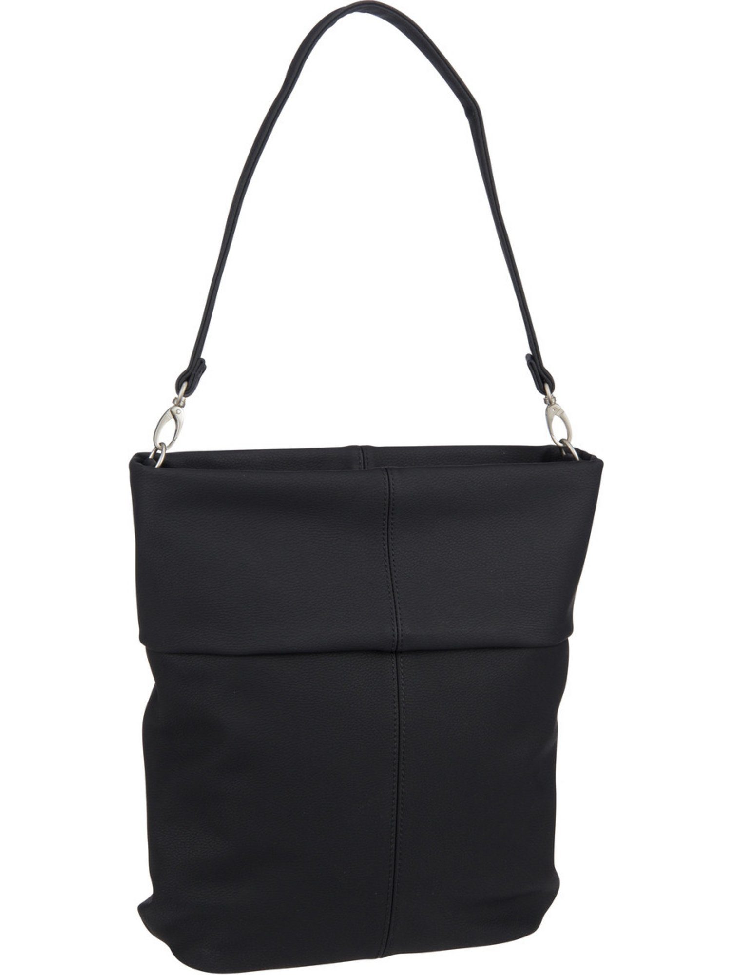 Zwei M12, Handtasche Hobo Mademoiselle Bag Nubuk/Black