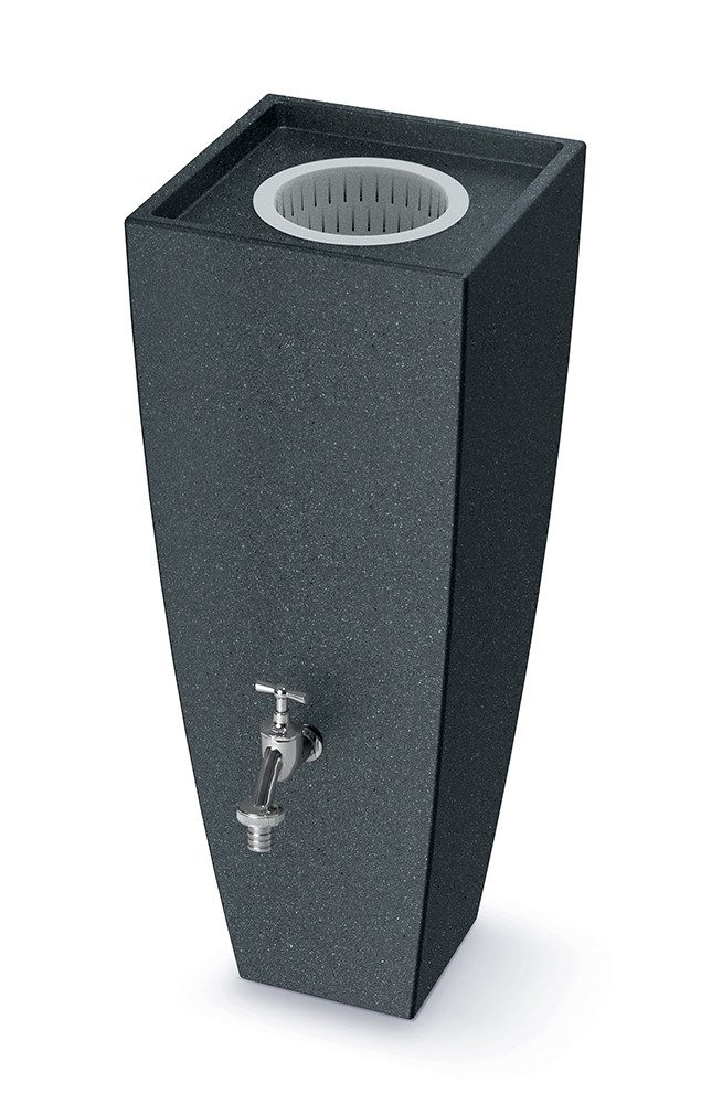 ARVES Regenwassertank Modena, 100 l, 3/4 Zoll Anschluss für den Wasserhahn