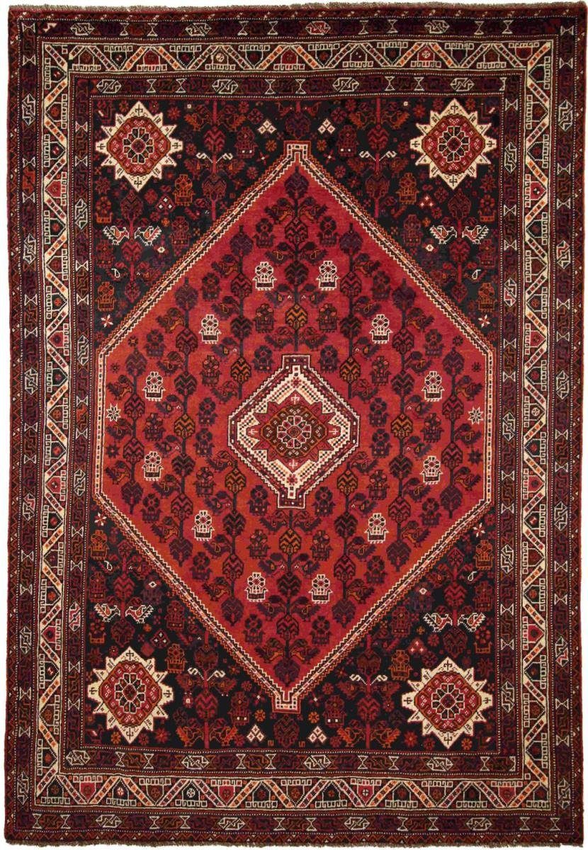 Orientteppich Shiraz 206x296 Handgeknüpfter Orientteppich / Perserteppich, Nain Trading, rechteckig, Höhe: 10 mm