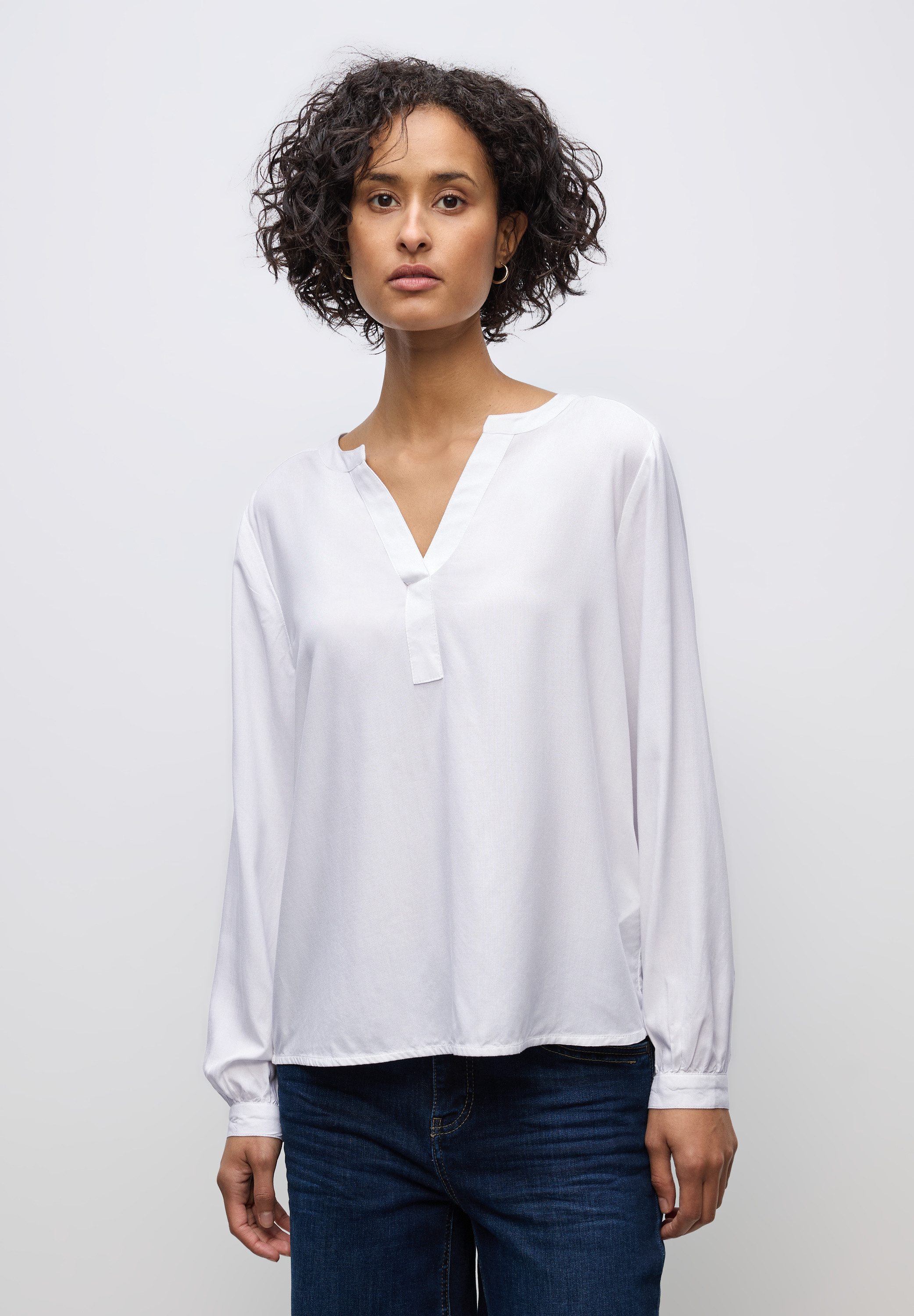 STREET ONE Langarmbluse aus softer Viskose günstig online kaufen