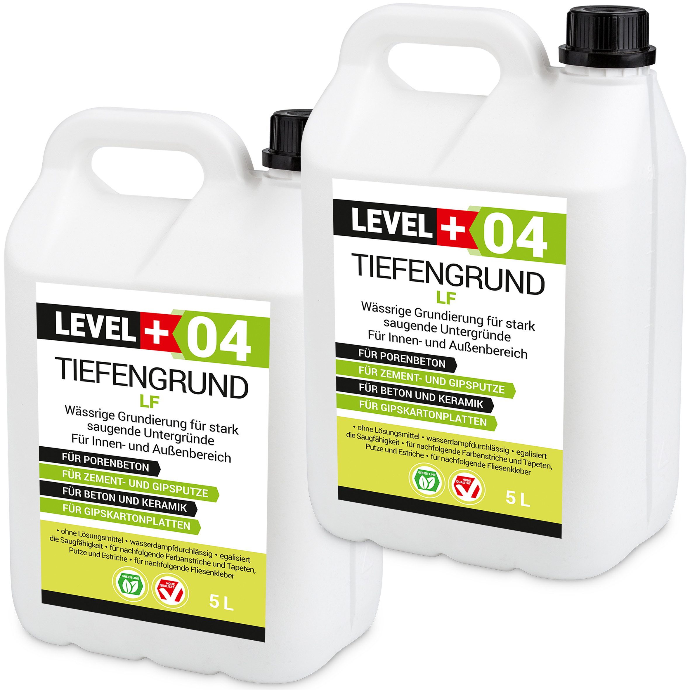 Level+ Tiefengrund LEVEL+ Universal Grundierung Acryl Tiefgrund L+04 - 10L