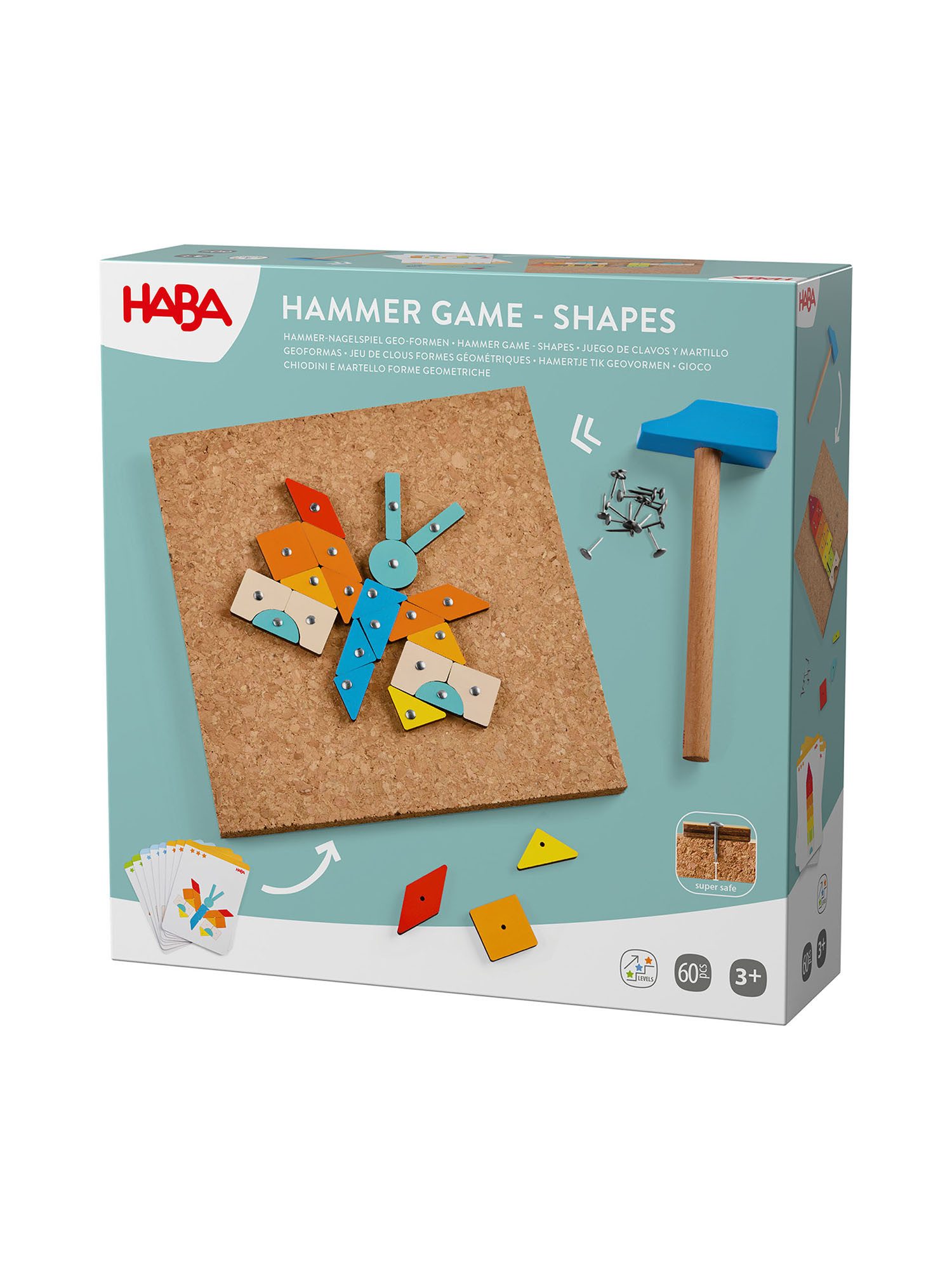 Haba Spiel Hammer-Nagelspiel, Gesellschaftsspiel, Brettspiel, Familienspiel