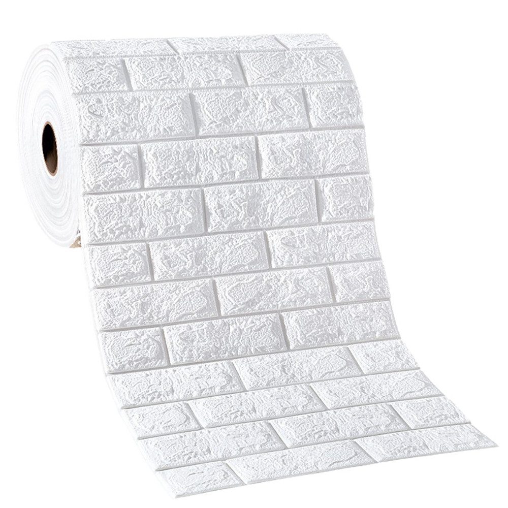 Agger 3D Wandpaneel 3D Wandpaneele Wandverkleidung Selbstklebend Tapeten Steinoptik, 300*50cm Wasserdicht Wandtapete Küchenrückwand