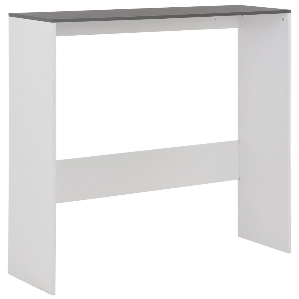 x cm Weiß mit Grau | Esstisch und Grau 120 Bartisch 130 40 2 vidaXL Tischplatten x (1-St) Grau