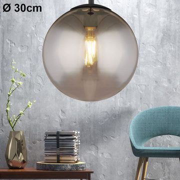 etc-shop LED Pendelleuchte, Leuchtmittel inklusive, Warmweiß, Farbwechsel, Kugel Design Decken Pendel dimmbar Leuchte