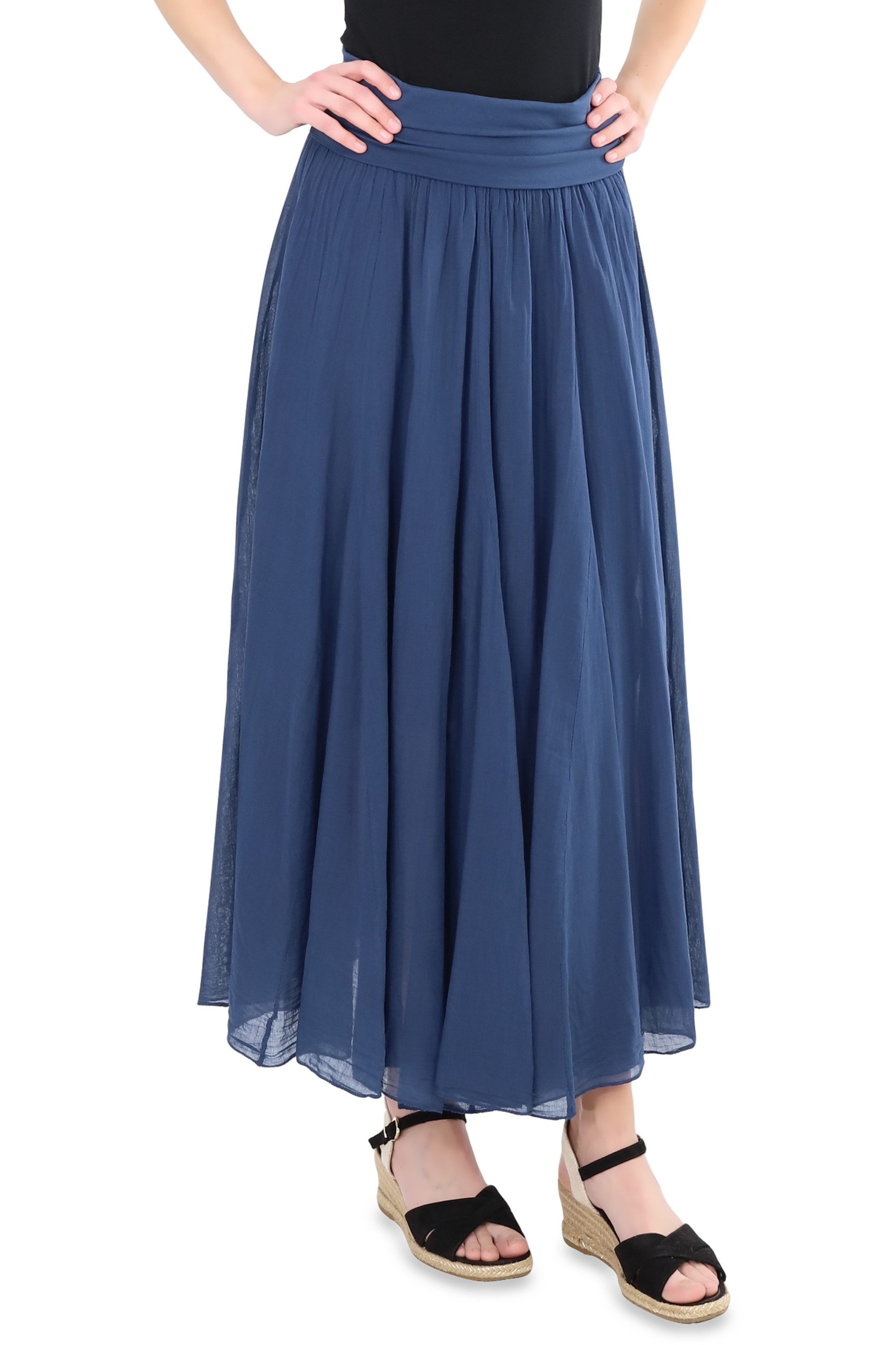 malito more than fashion Sommerrock 80150 figurumspielendes Bandeaukleid aus 100% Baumwolle