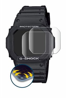 BROTECT Full-Screen Schutzfolie für Casio G-Shock GW-M5610-1ER, Displayschutzfolie, 2 Stück, 3D Curved klar