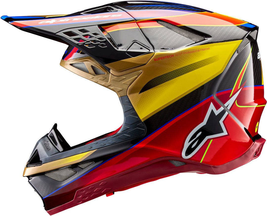 Alpinestars Motocrosshelm Supertech S-M10 Era 2024 Motocross Helm, Notfallsystem-Polsterung (EQRS)