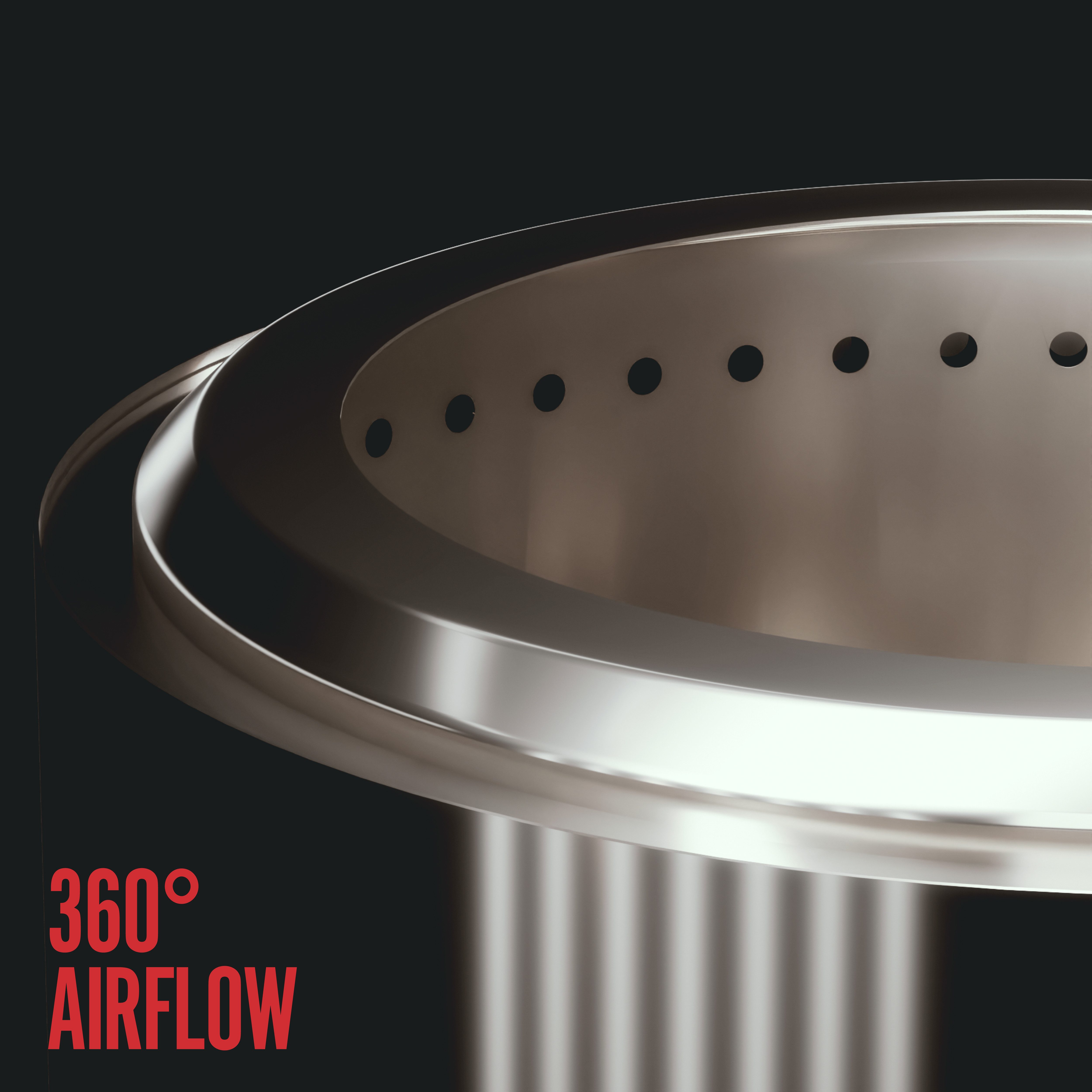 HerQs Feuerstelle Cozy Rauchfreie Feuerschale, 90% weniger Rauch, für 4-6 Personen