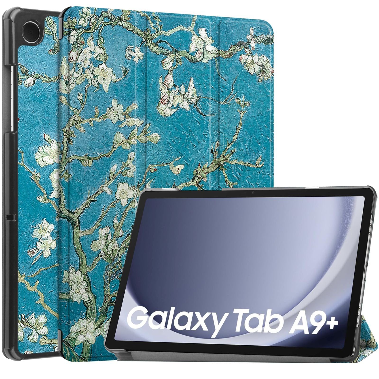 Lobwerk Tablet-Hülle Schutzhülle für Samsung Tab A9+ Plus 2023 SM-X210/X216/X218 11 Zoll, Wake & Sleep Funktion, Sturzdämpfung, Aufstellfunktion