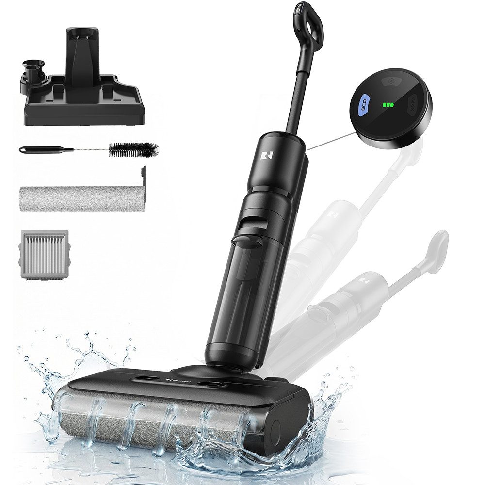 redroad Nass-Trocken-Akkusauger 2026 Nass-Trockensauger 18.000 Pa/OLED/250W Wet and Dry Vacuum Cleaner, 250 W, 1.2 OLED /18650 Lithium6x4000/AI Automatische Widerstandsregelung