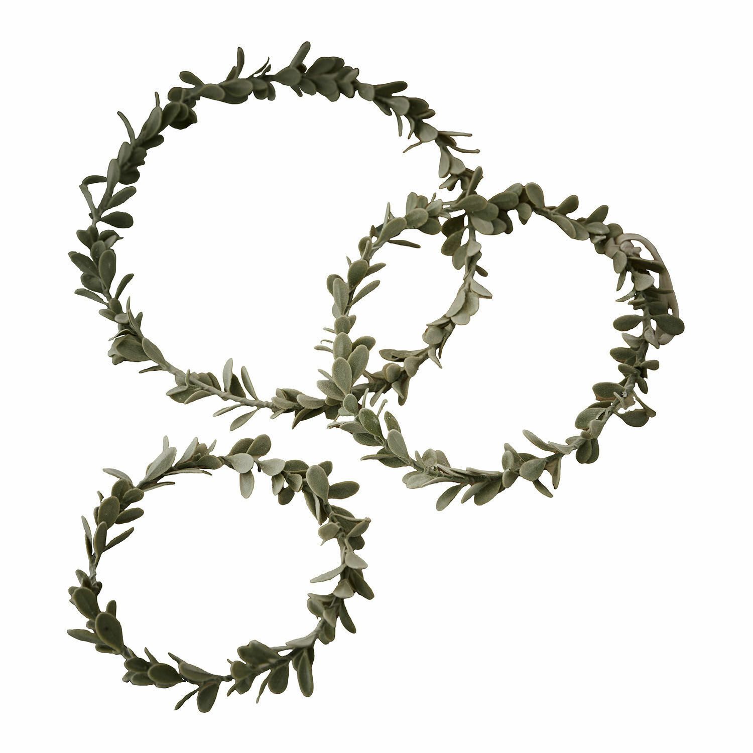 Mirabeau Dekokranz Kranz 3er Set Carivela grün