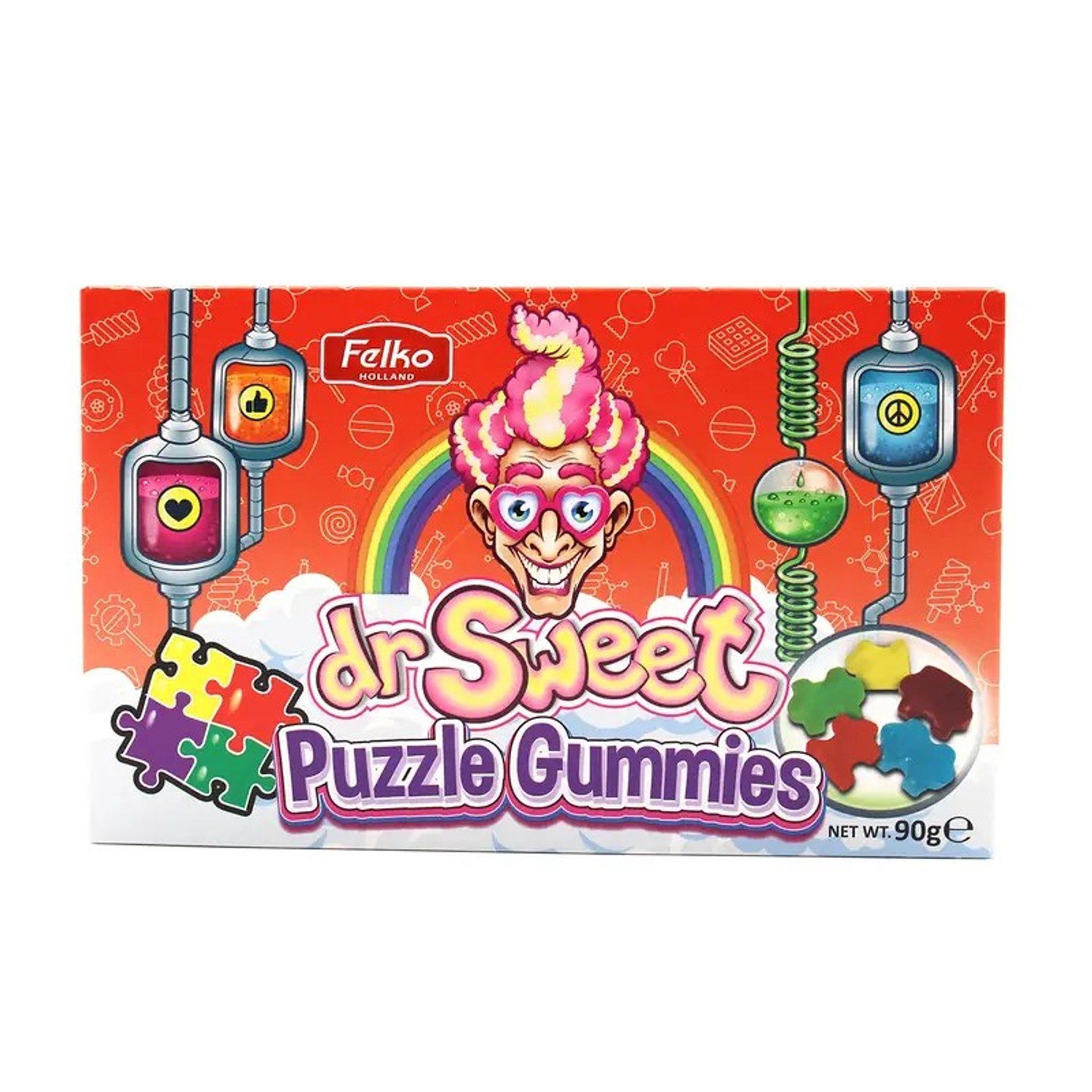 Süßigkeit, 1 x 90 g, Puzzle Gummies