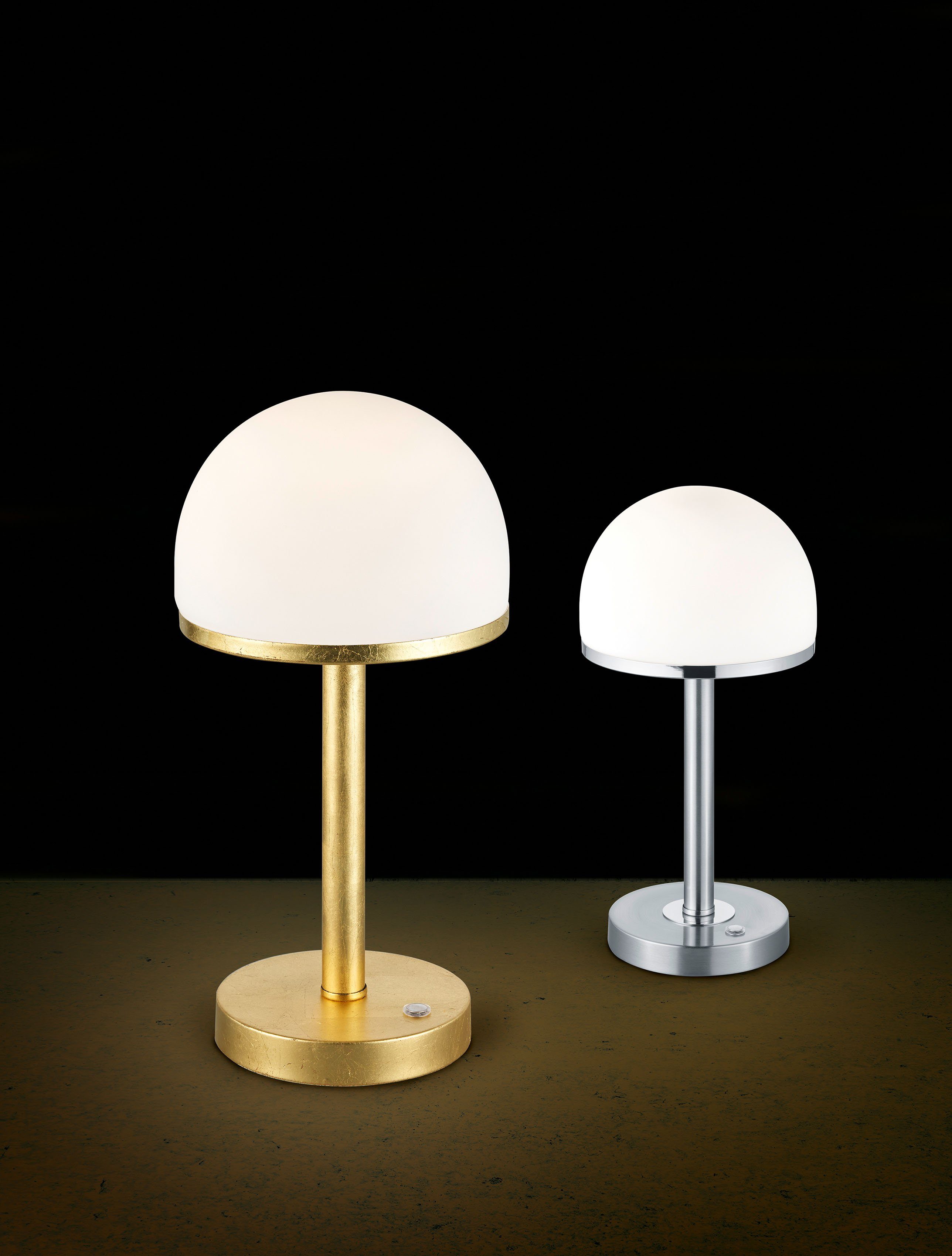TRIO Leuchten LED Tischleuchte TOUCH-Dimmer Design fest in modernem integriert, 4 Berlin, mit fach Tischlampe Dimmfunktion, LED Warmweiß
