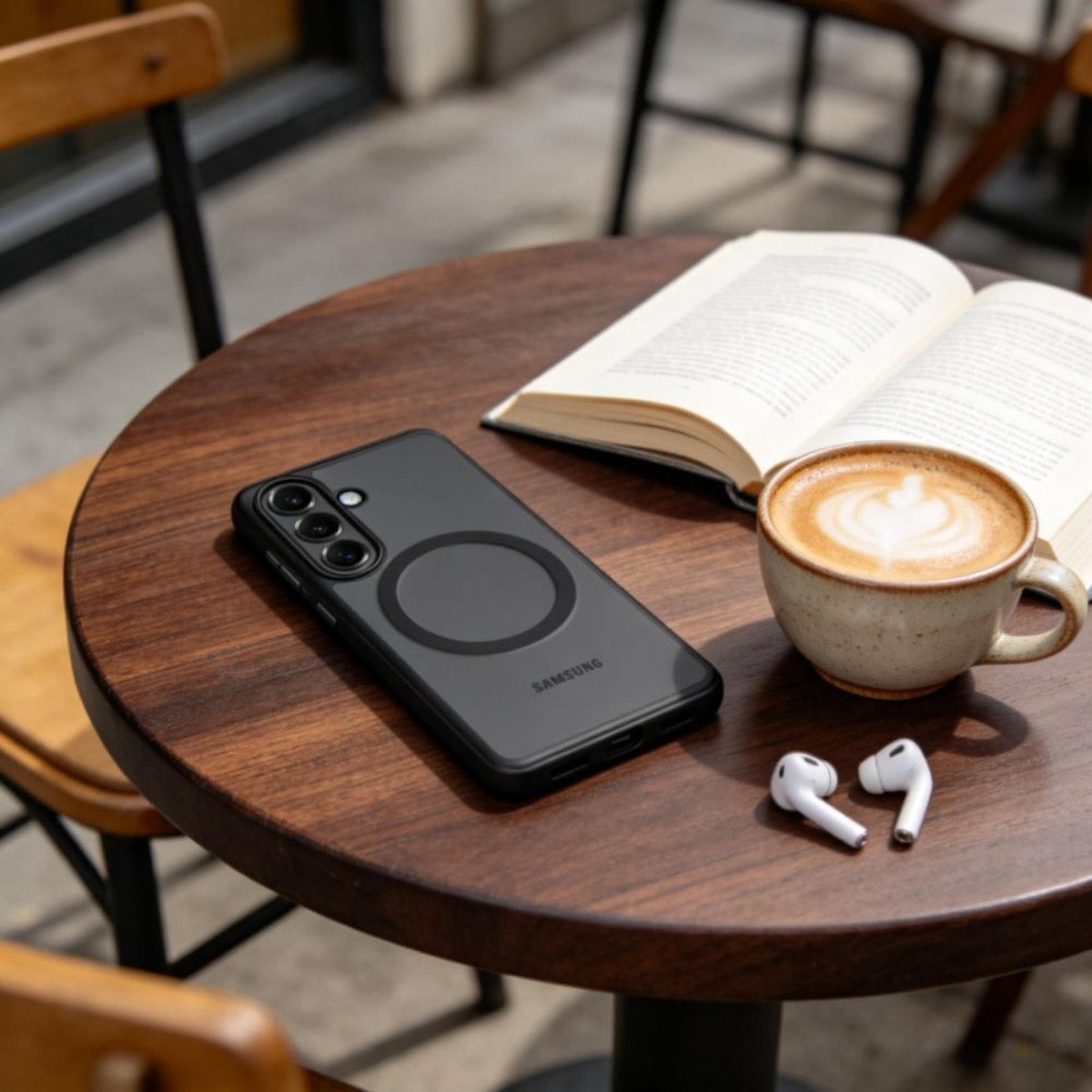 TECH PROTECT Handyhülle MagPeak mit Magnetfunktion Hülle für Samsung Galaxy S26 Plus - Schwarz 6,7 Zoll, Transparente Rückseite bewahrt die Geräteoptik im Alltag