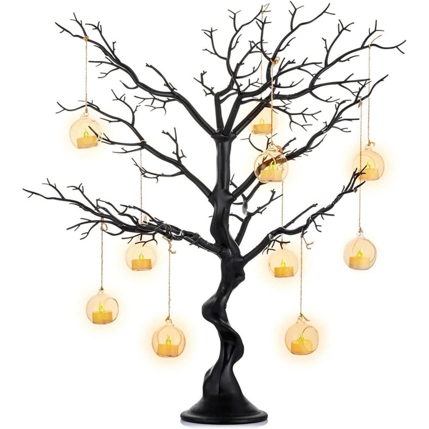 Kunstbaum Schwarzer Künstlicher Deko Baum Wunschbaum 75cm für Hochzeit & Party, LuxusKollektion