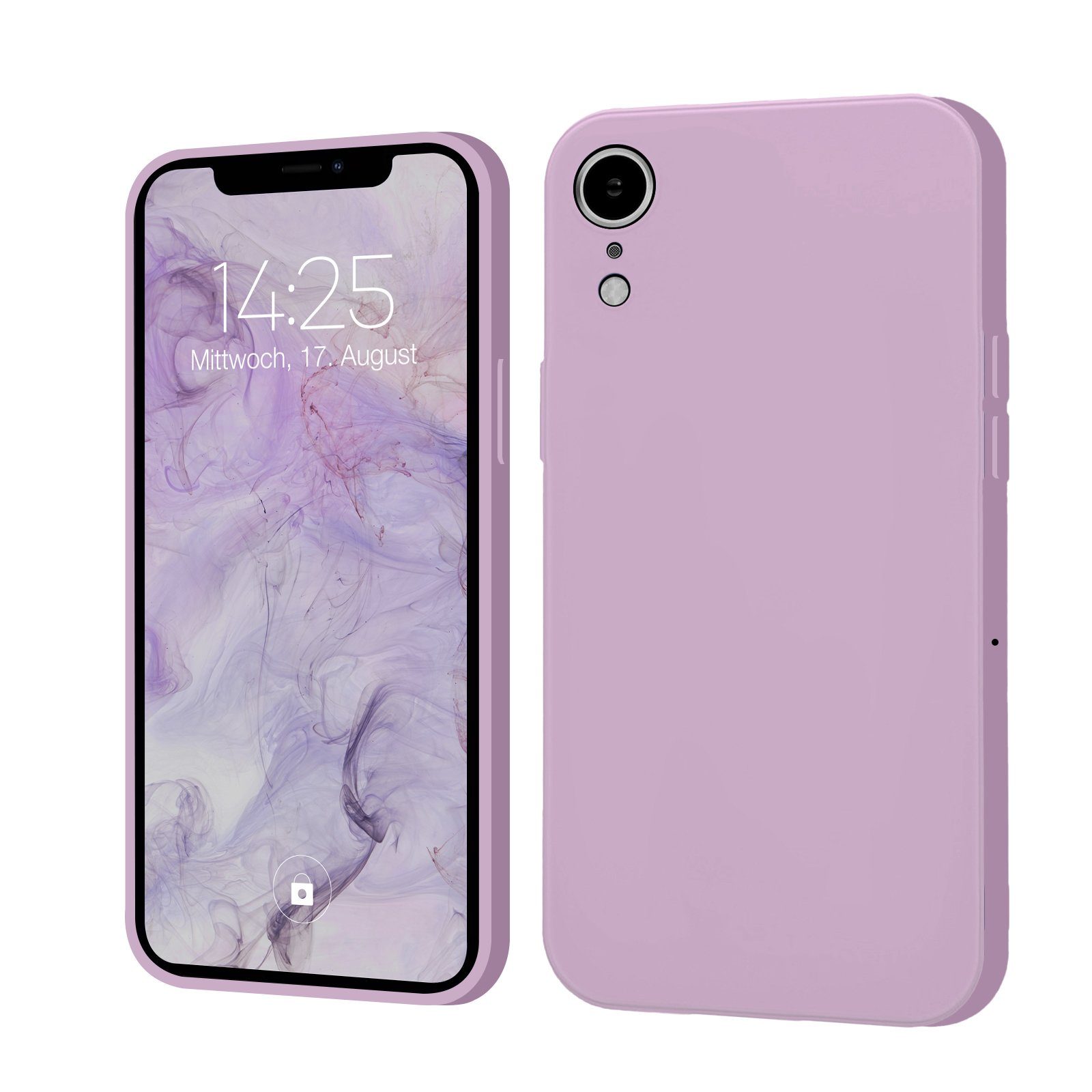 Tec-Expert Handyhülle SoftGrip Cover Hülle für Apple iPhone XR, Handy Case Bumper integrierter Kameraschutz flexibel