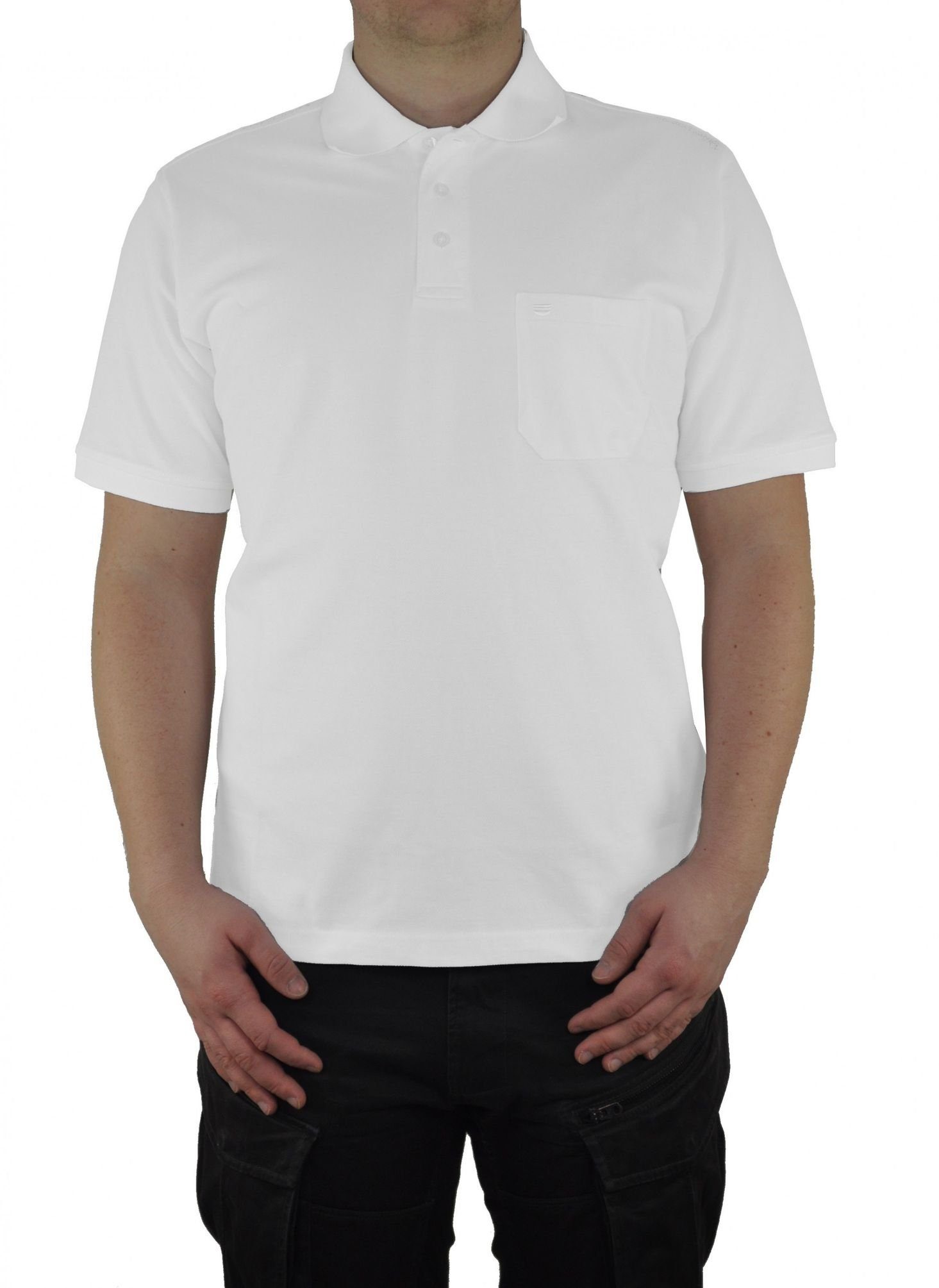 Polo-Shirt Weiß(0) Poloshirt Piqué Redmond