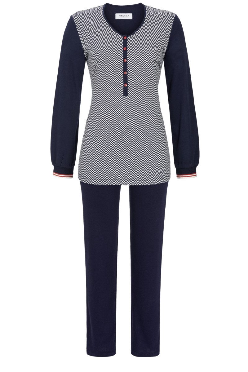 Ringella Pyjama mit langer Knopfleiste und günstig online kaufen