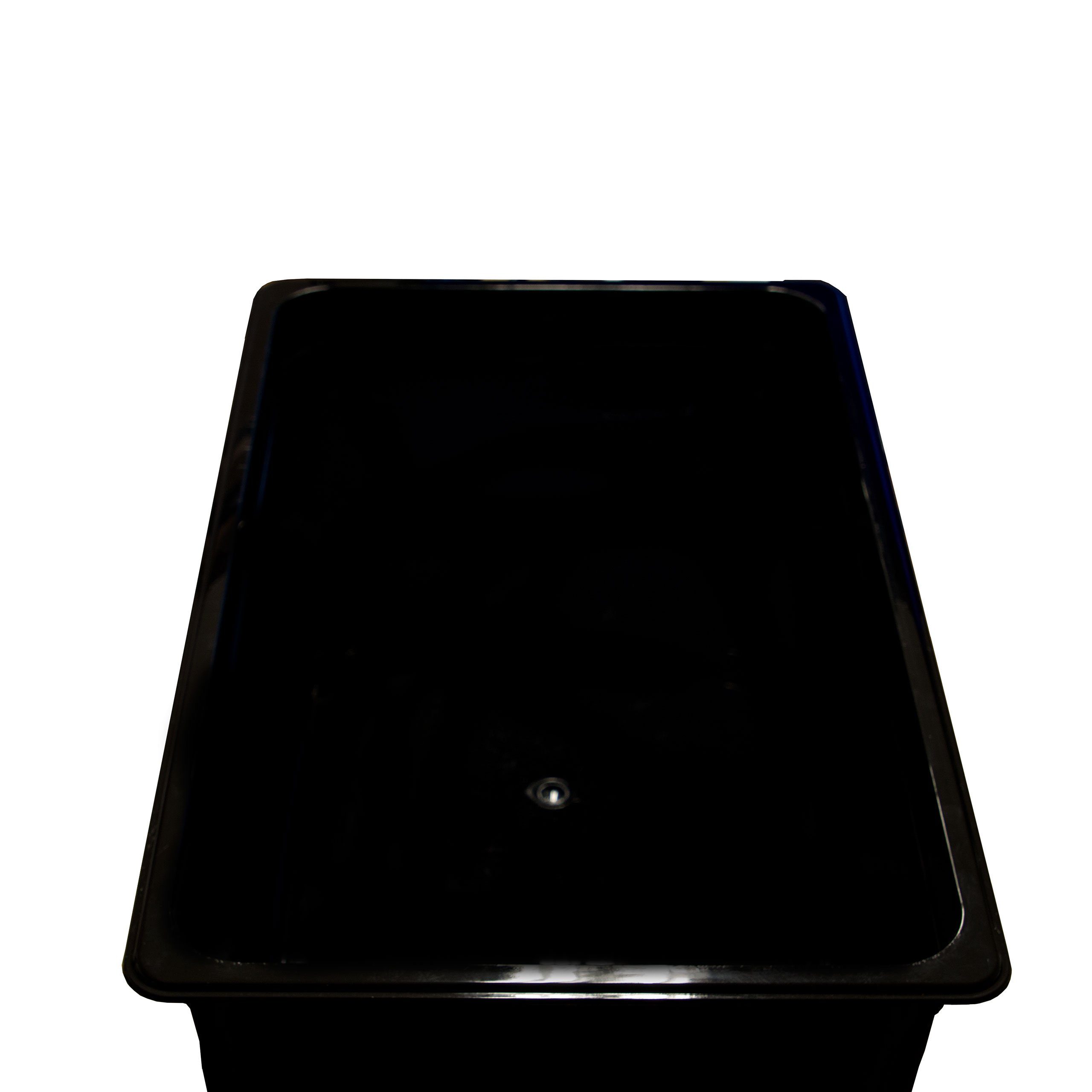 Tiefe 1/1 (1-tlg) GN Kunststoff 21 schwarz Thermobehälter 150mm, Gastronormbehälter GN-Behälter Polycarbonat Airbrush-City Liter